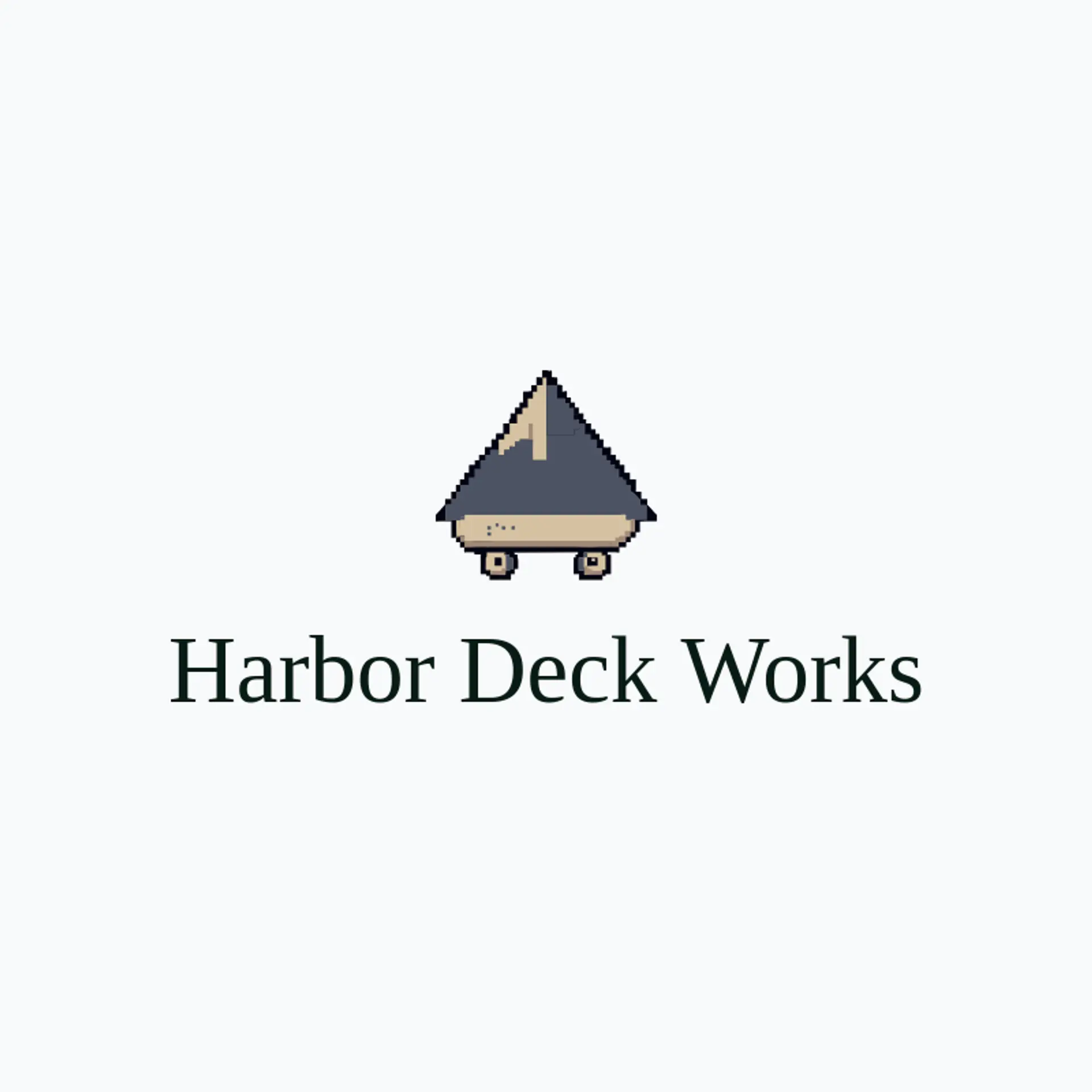Harbor Deck Works logo for skate