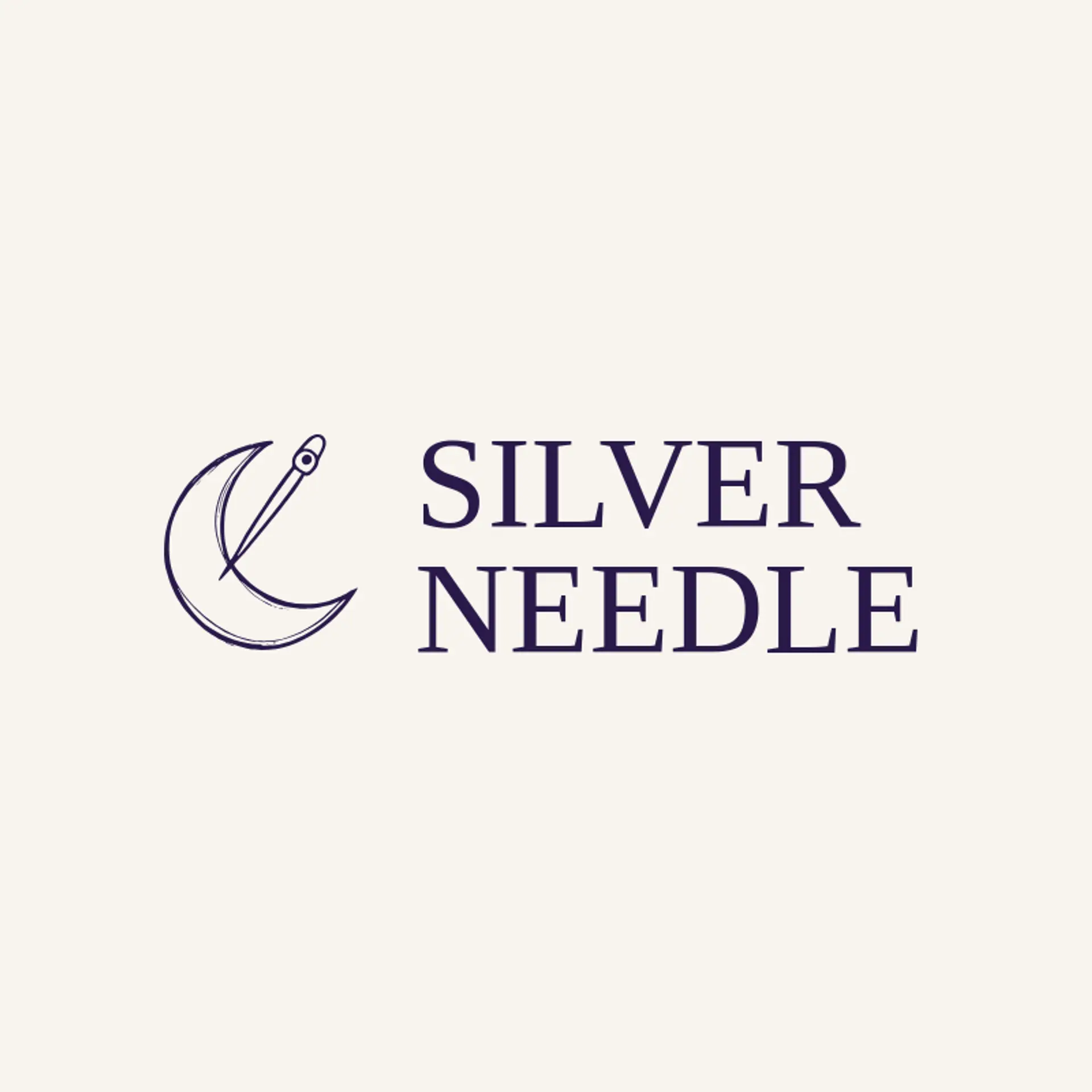 Silver Needle logo for clothes