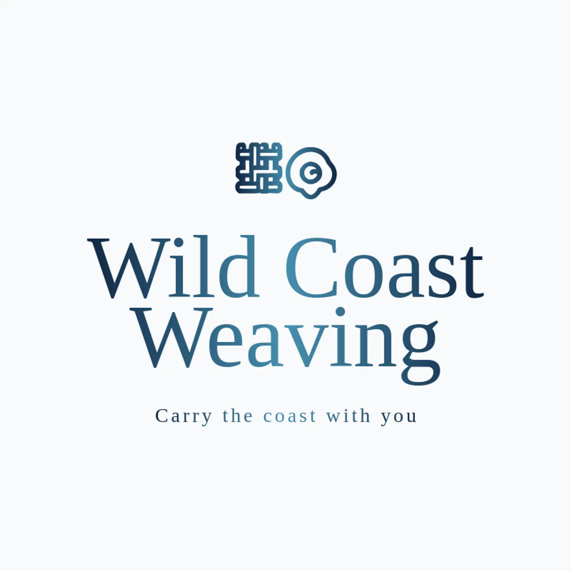 Wild Coast Weaving logo for fabric