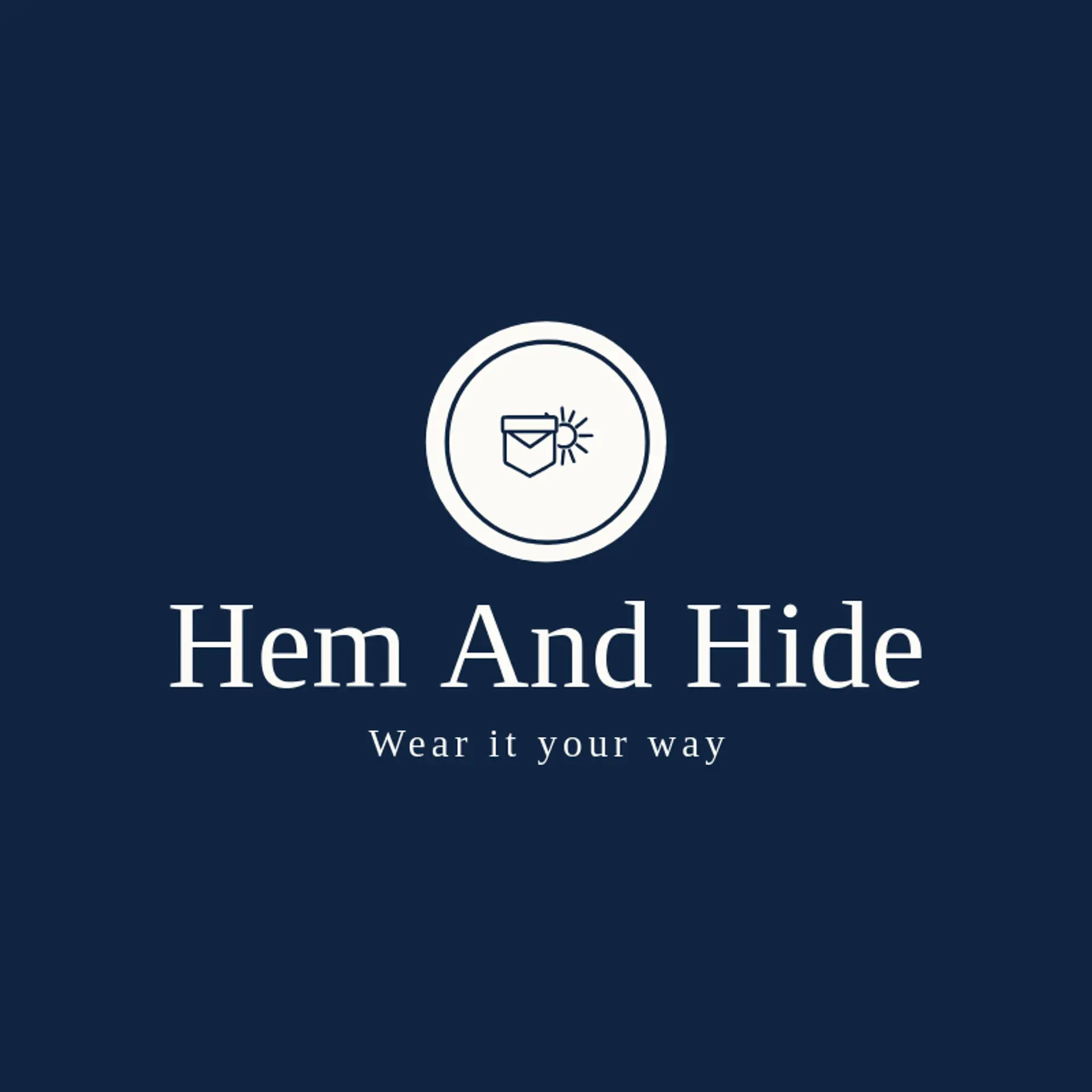 Hem And Hide logo for denim