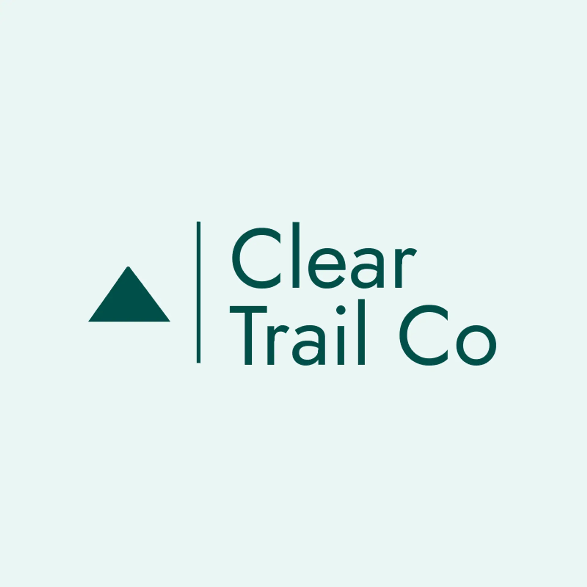 Clear Trail Co logo for water bottle
