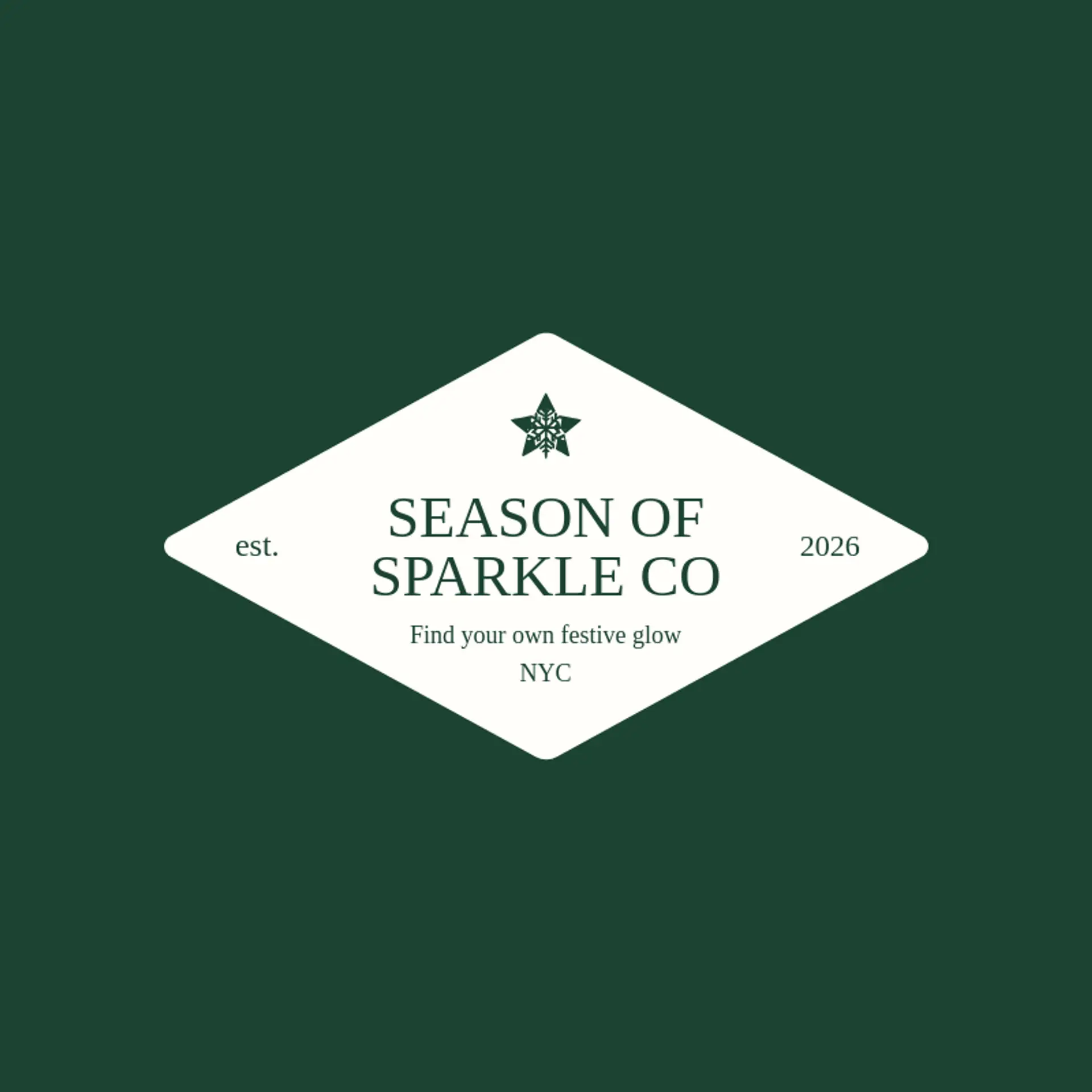 Season of Sparkle Co logo for holiday