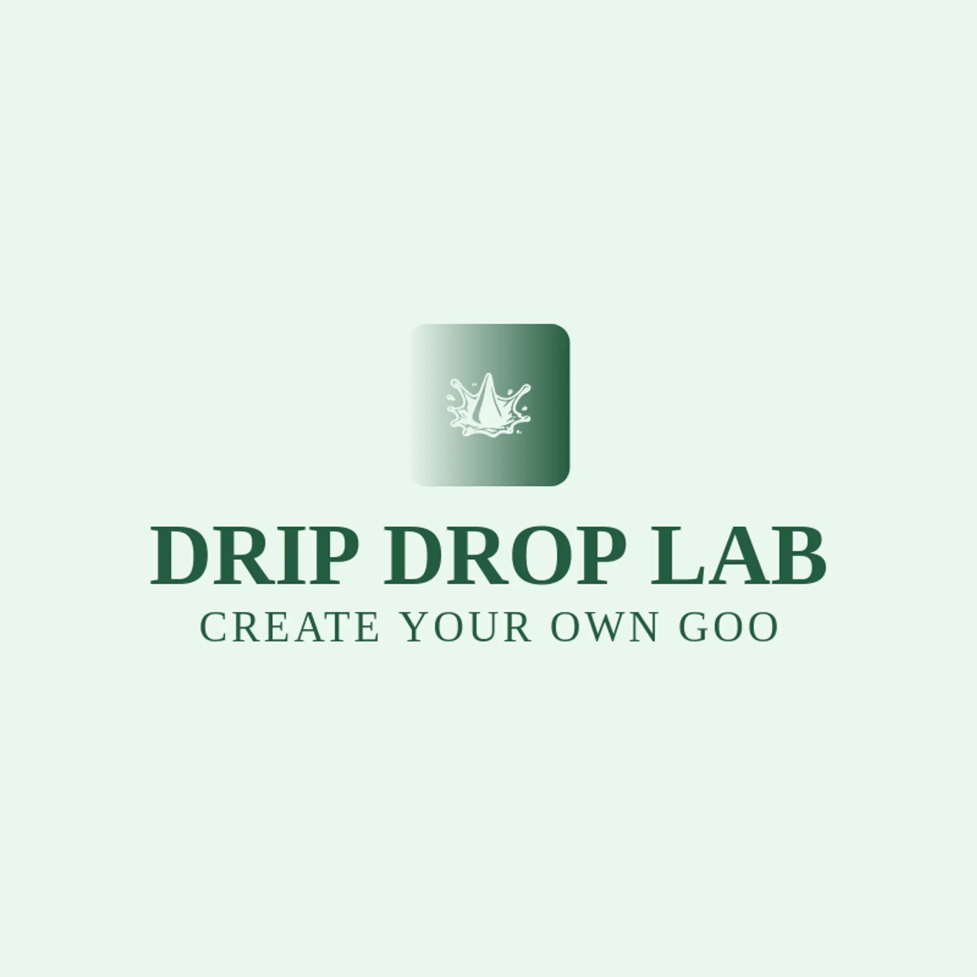 Drip Drop Lab logo for slime