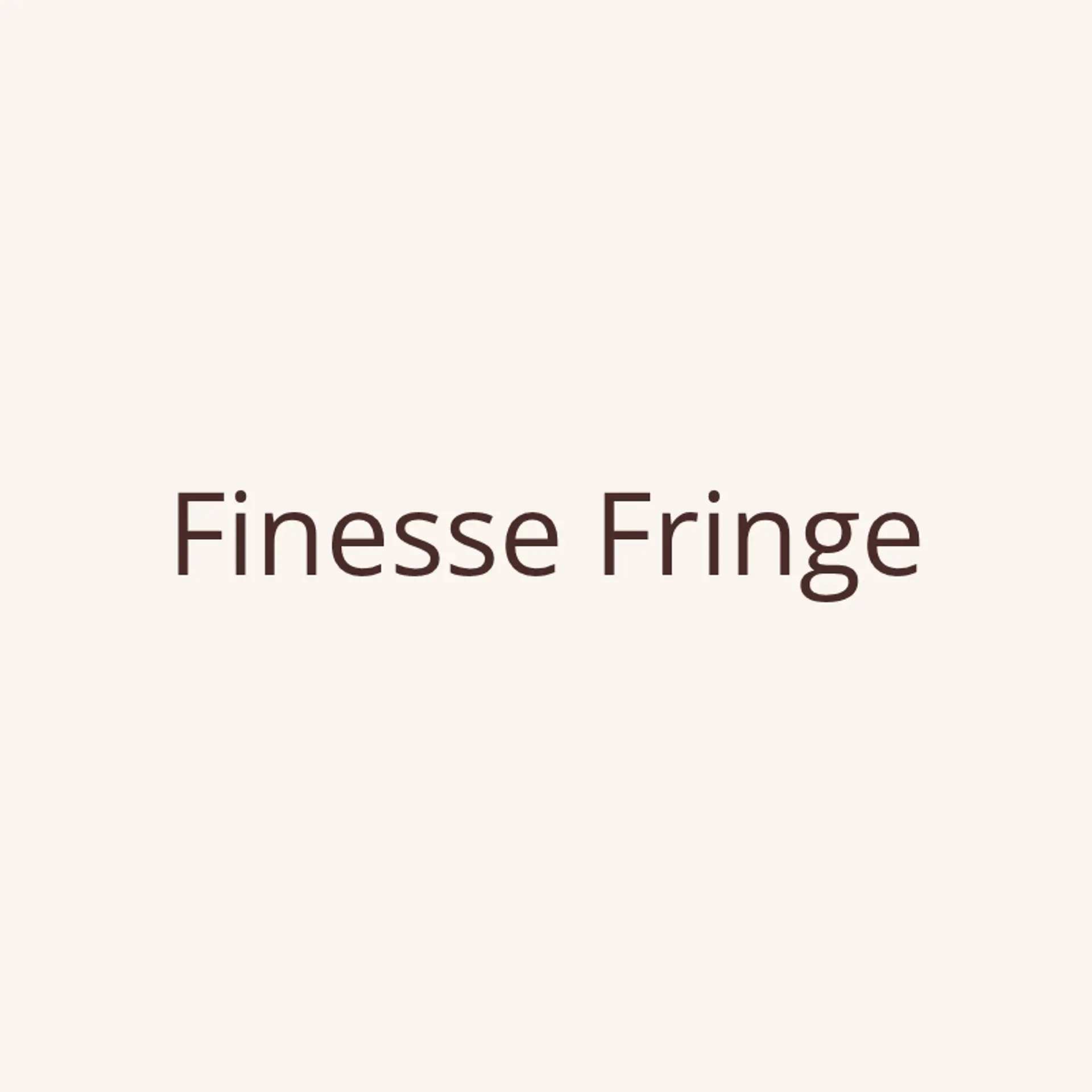 Finesse Fringe logo for designer fashion
