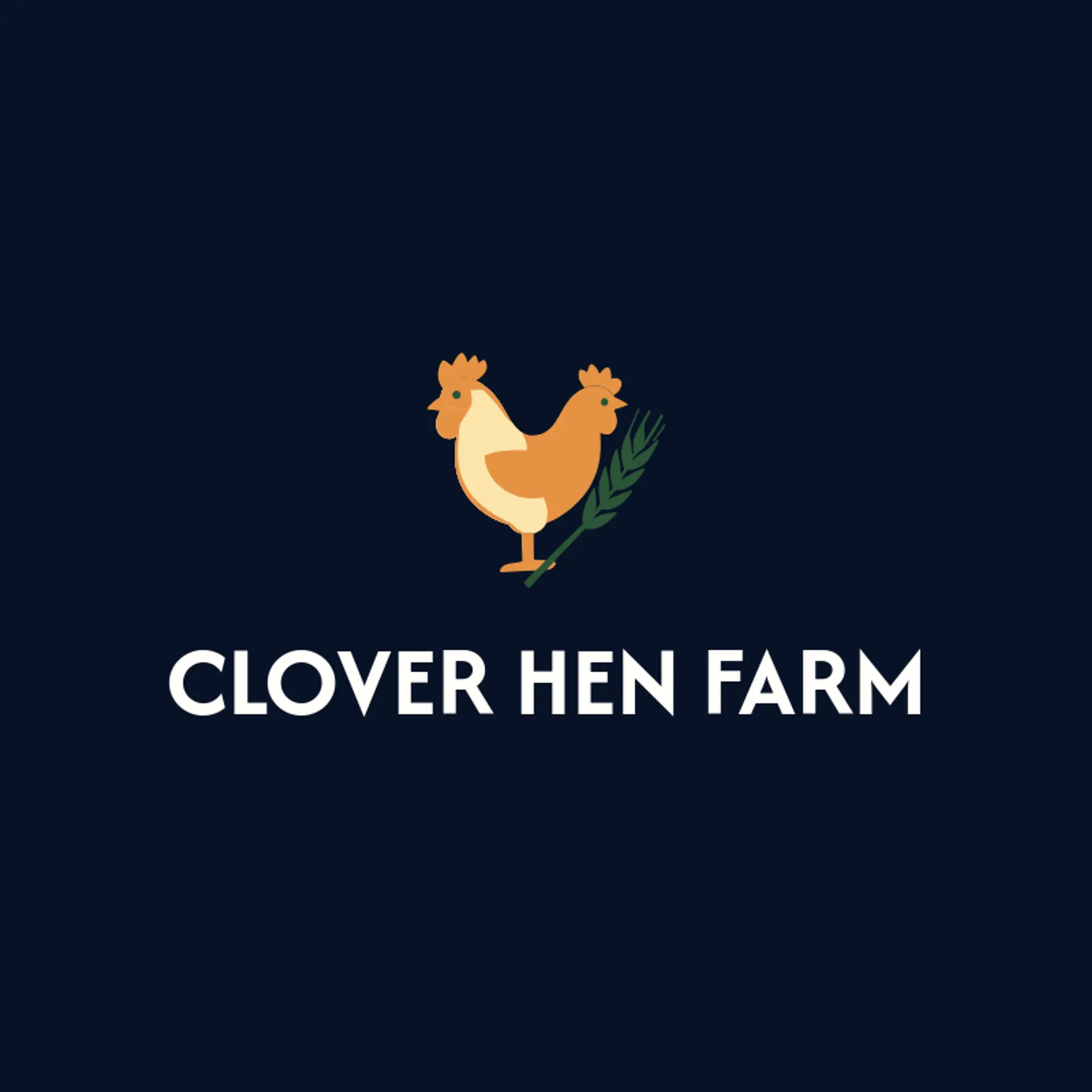 Clover Hen Farm logo for poultry farm