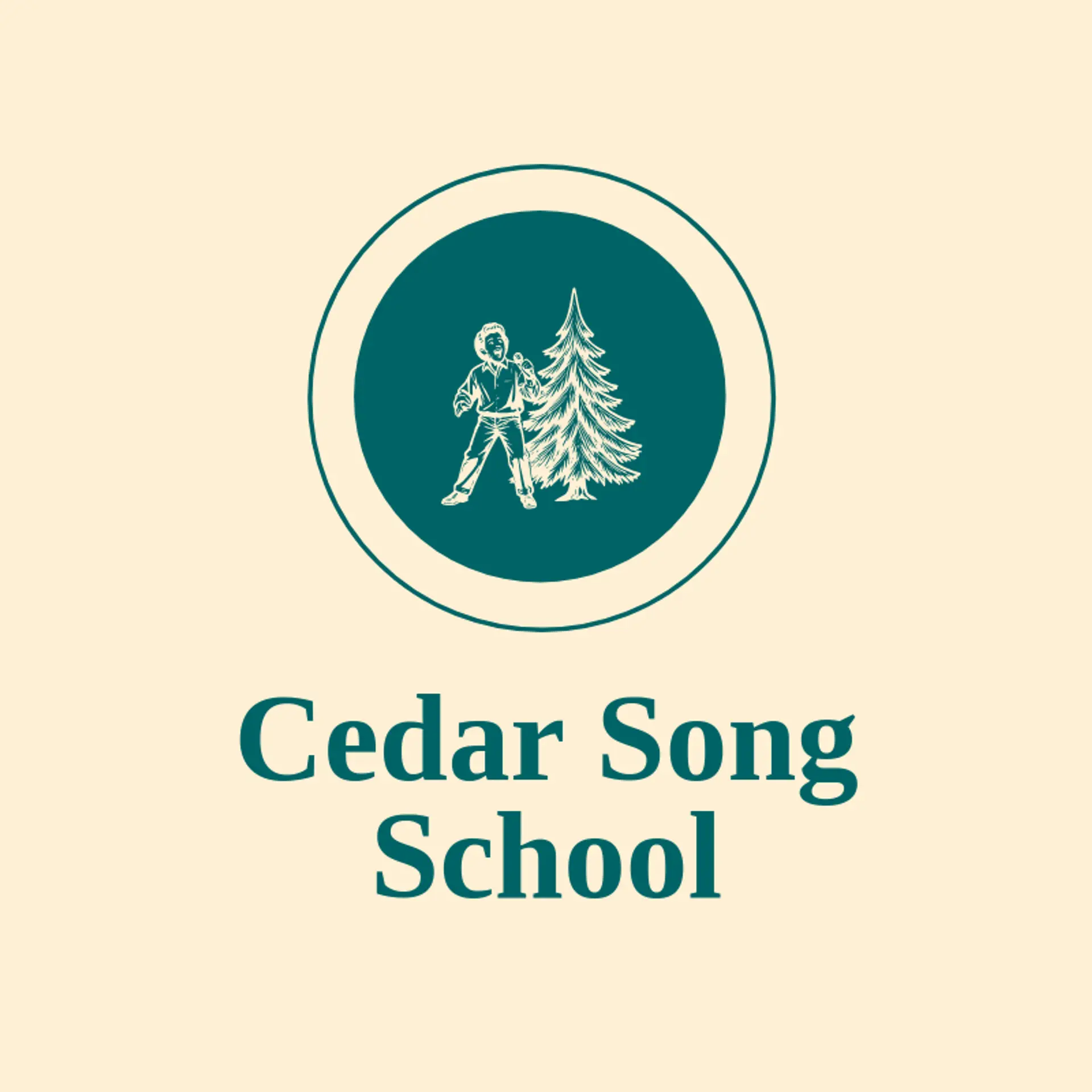 Cedar Song School logo for singing
