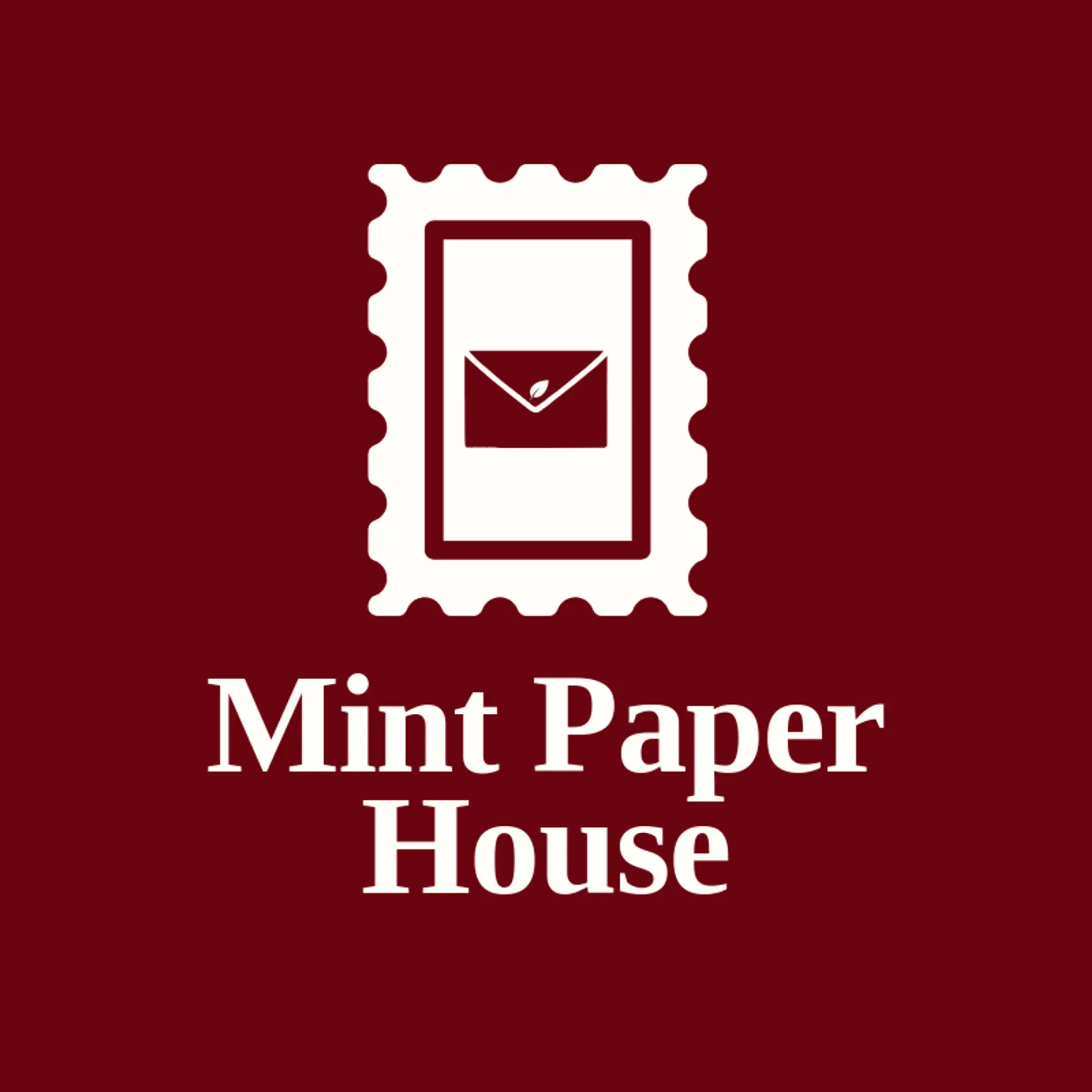 Mint Paper House logo for envelope