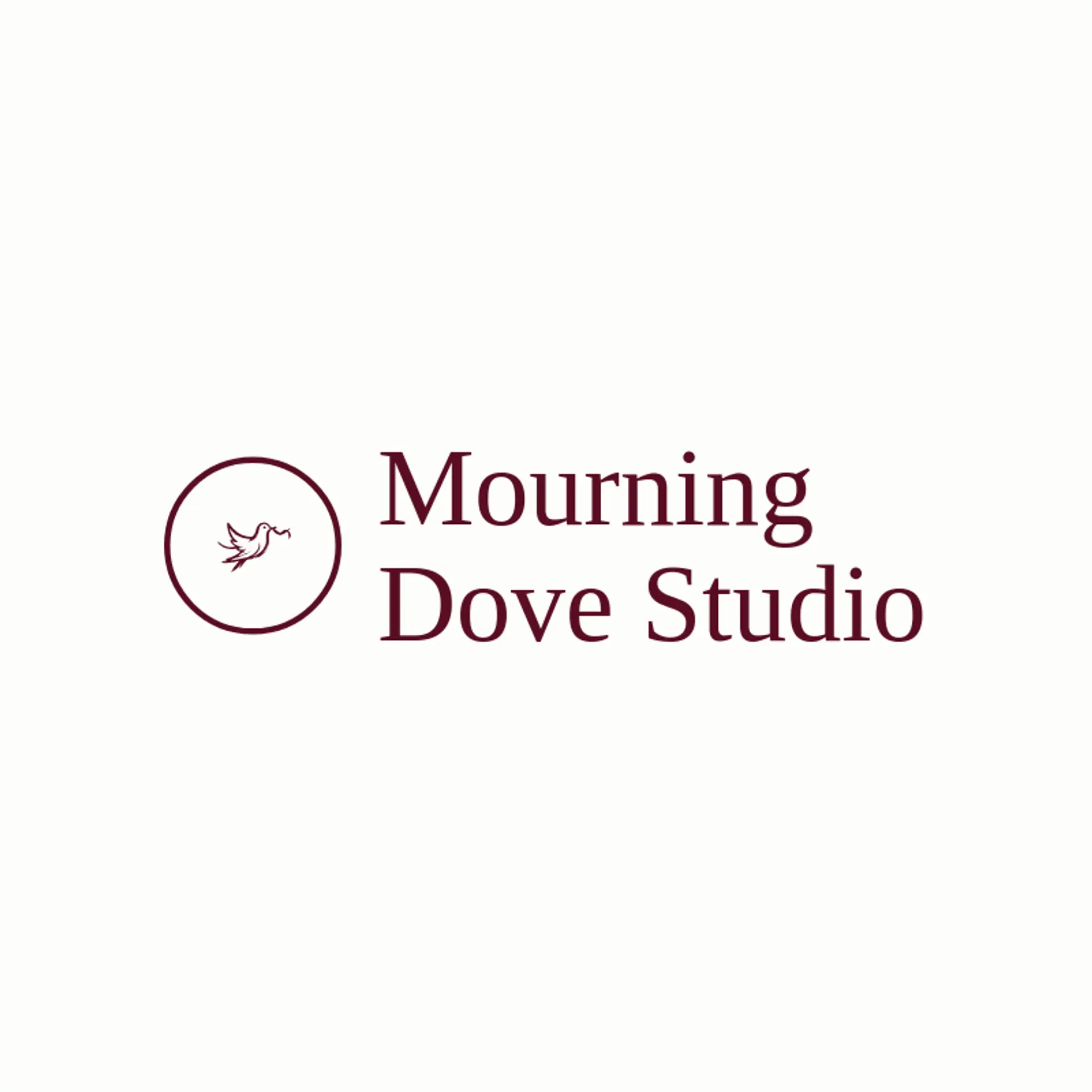 Mourning Dove Studio logo for goth