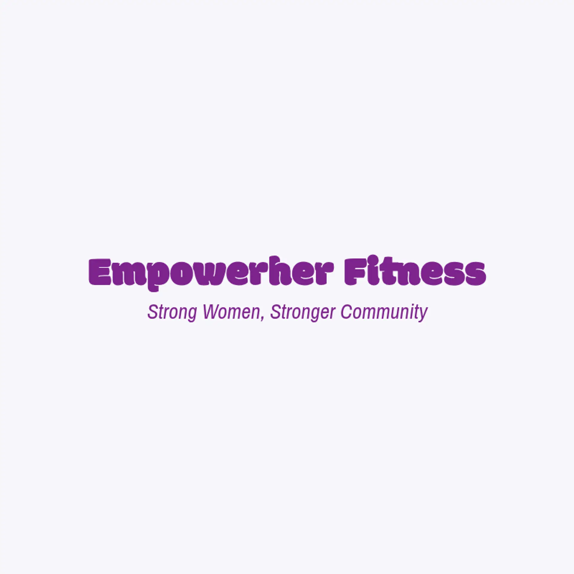 EmpowerHer Fitness logo for women fitness