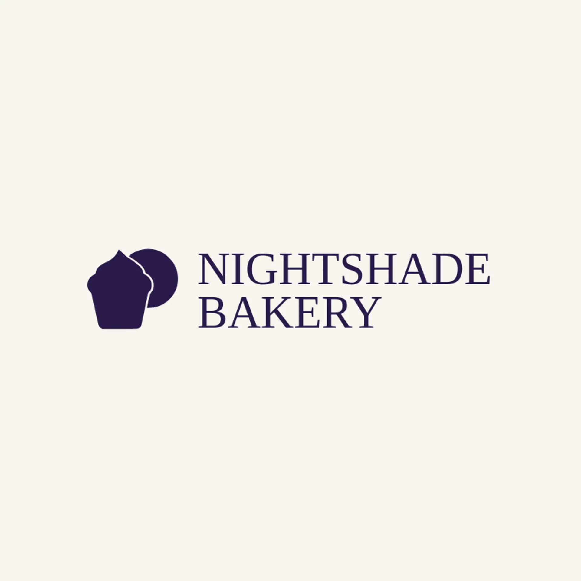 Nightshade Bakery logo for spooky