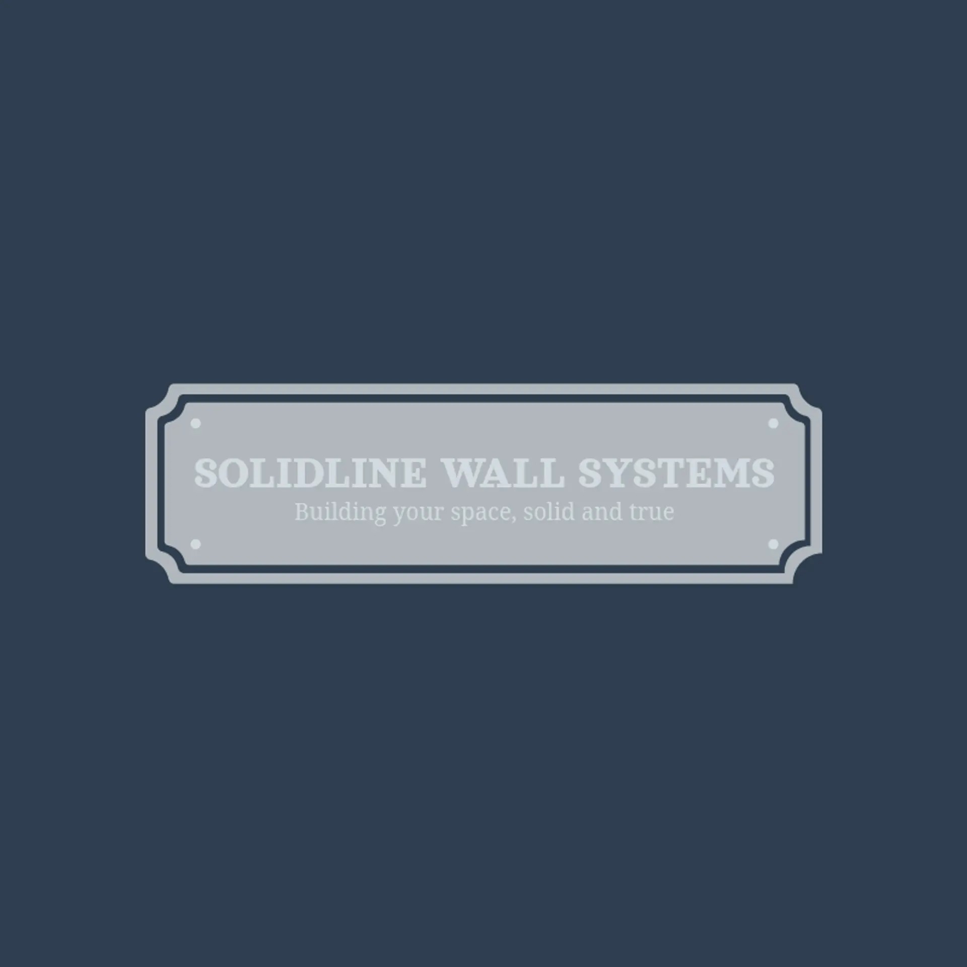 SolidLine Wall Systems logo for construction dry wall