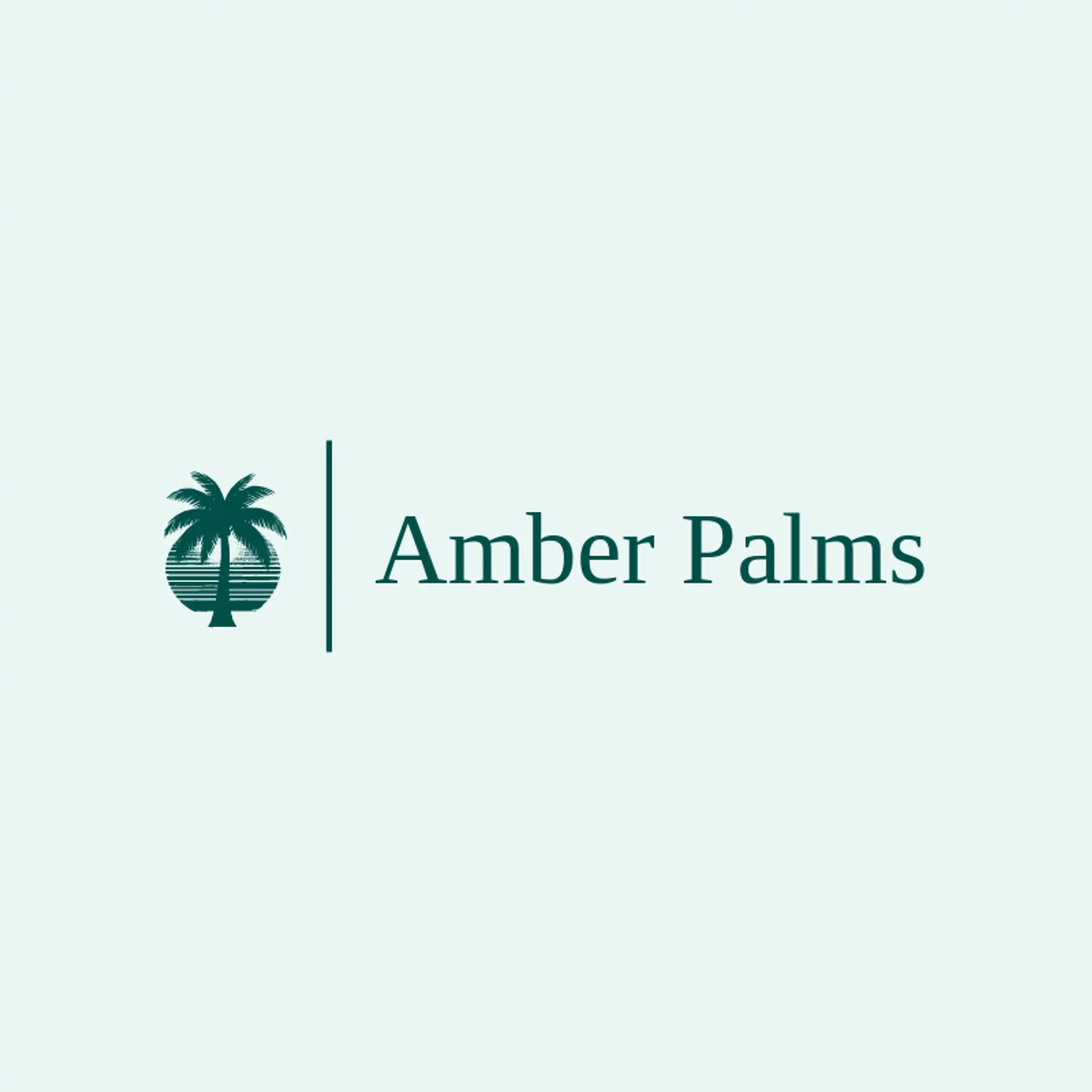 Amber Palms logo for palm tree