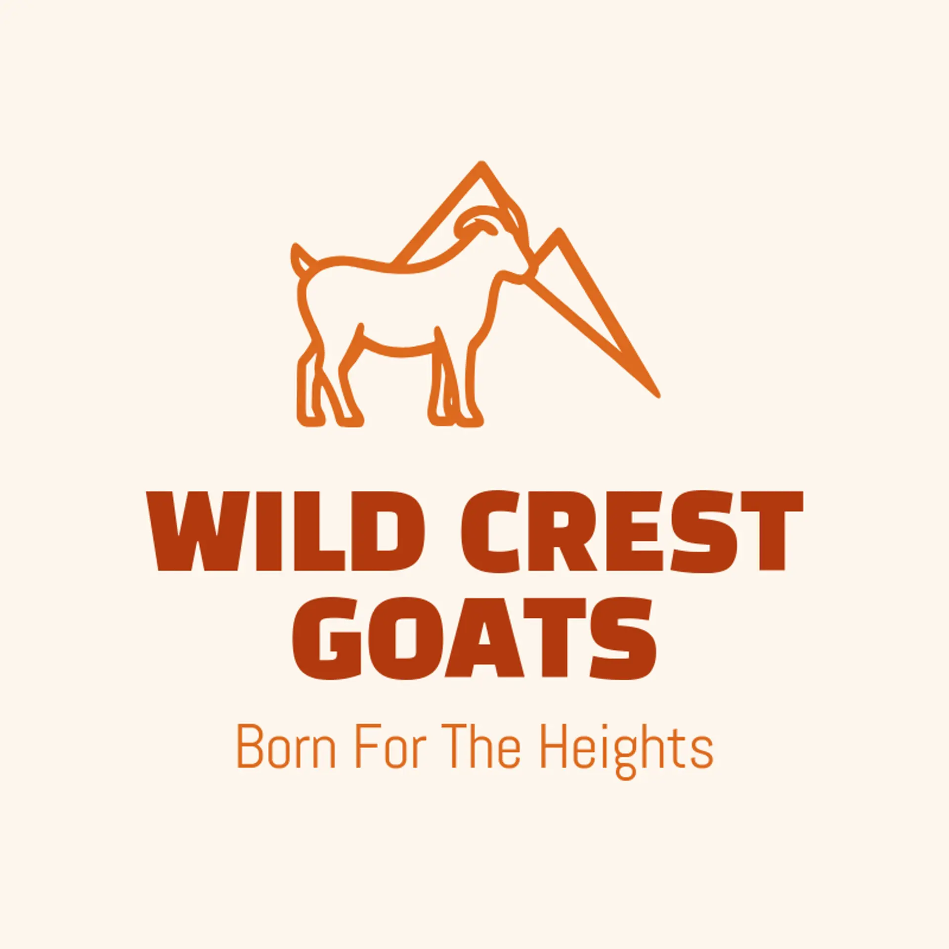Wild Crest Goats logo for goat