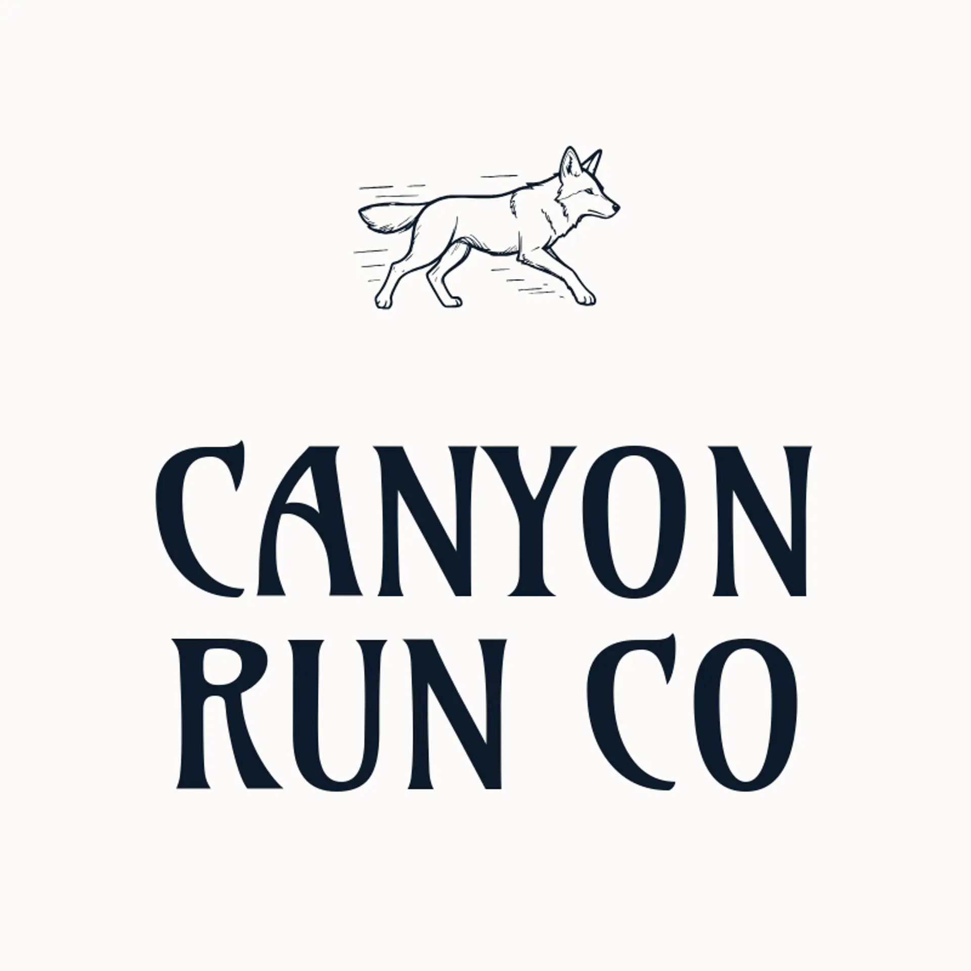 Canyon Run Co logo for coyote