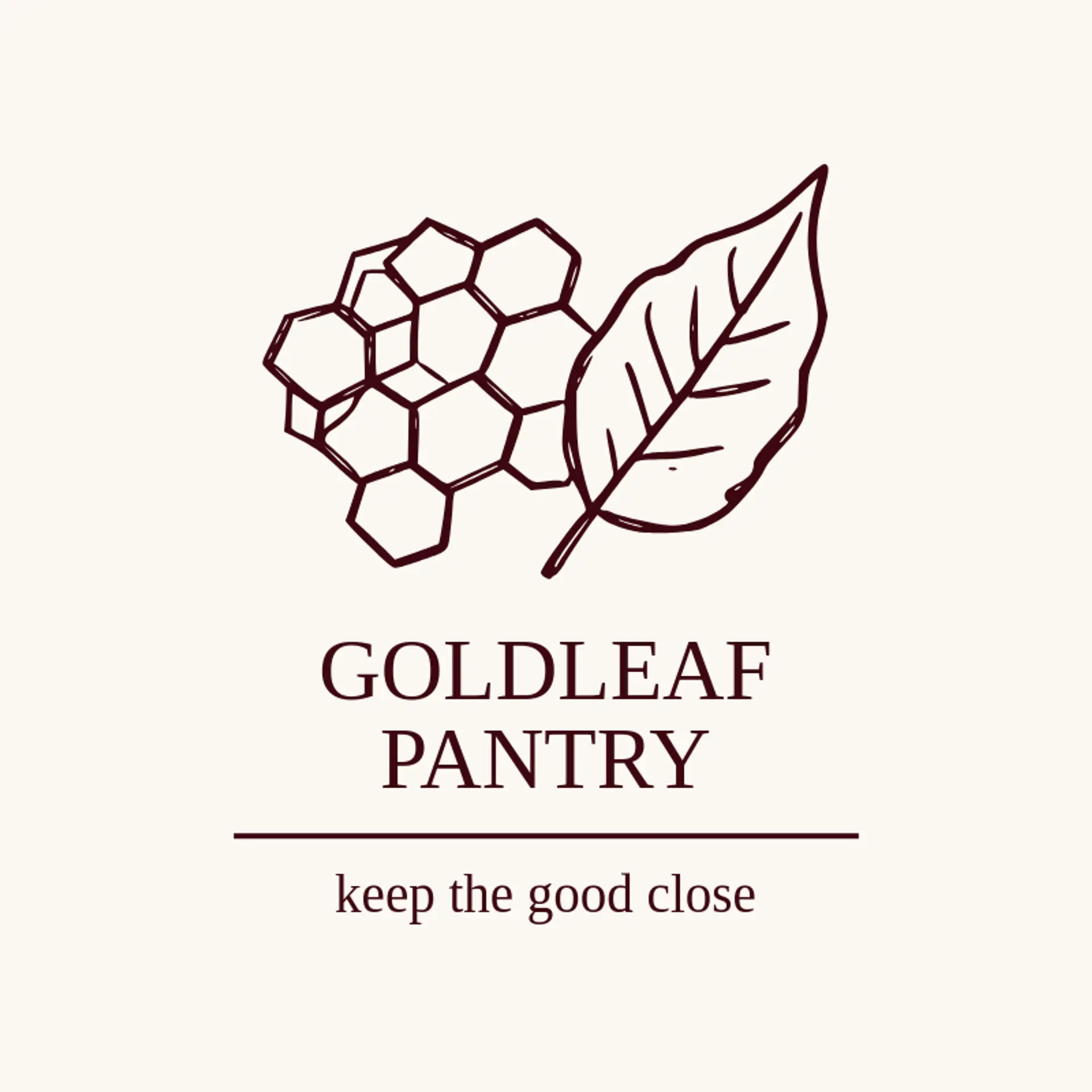 Goldleaf Pantry logo for honeycomb