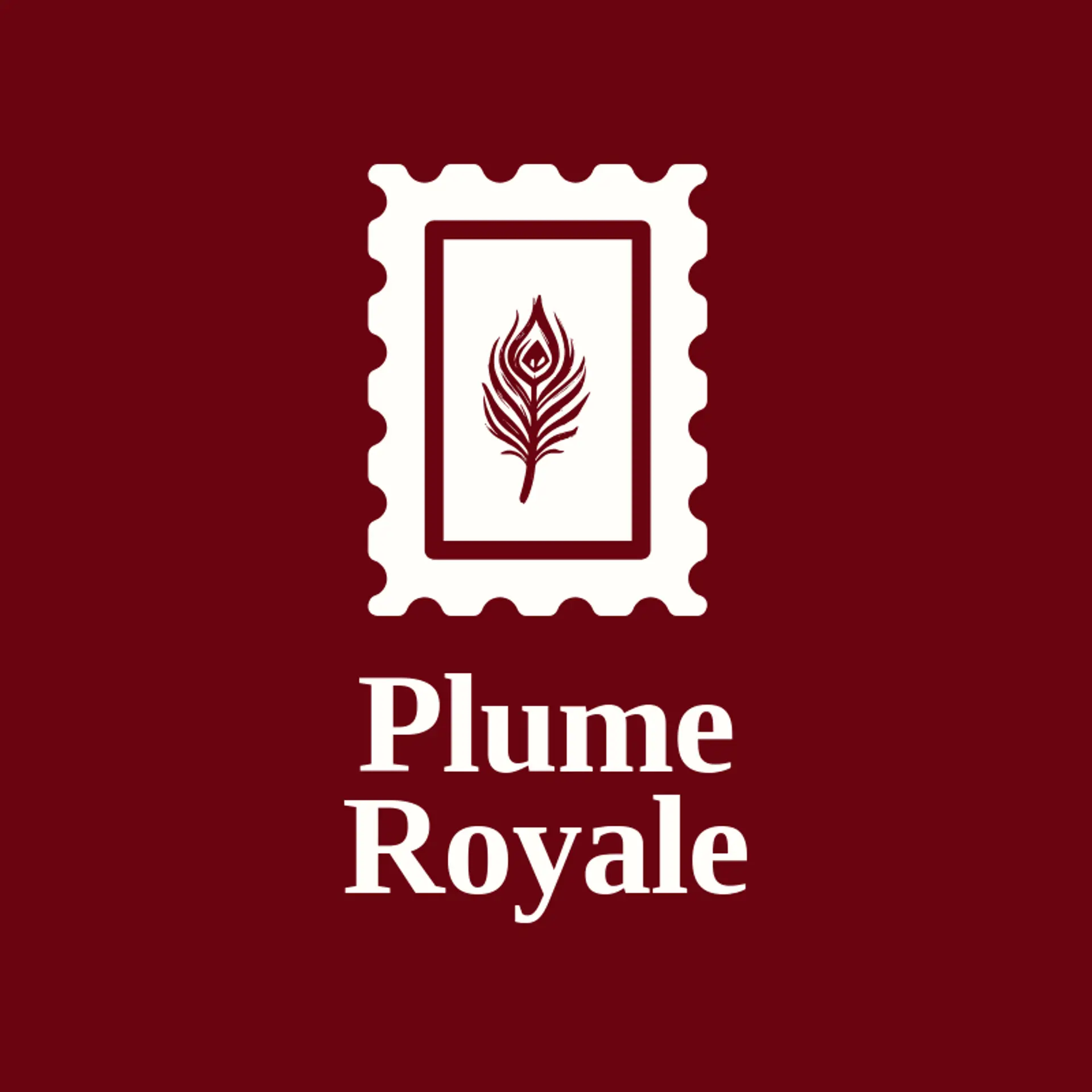 Plume Royale logo for art deco