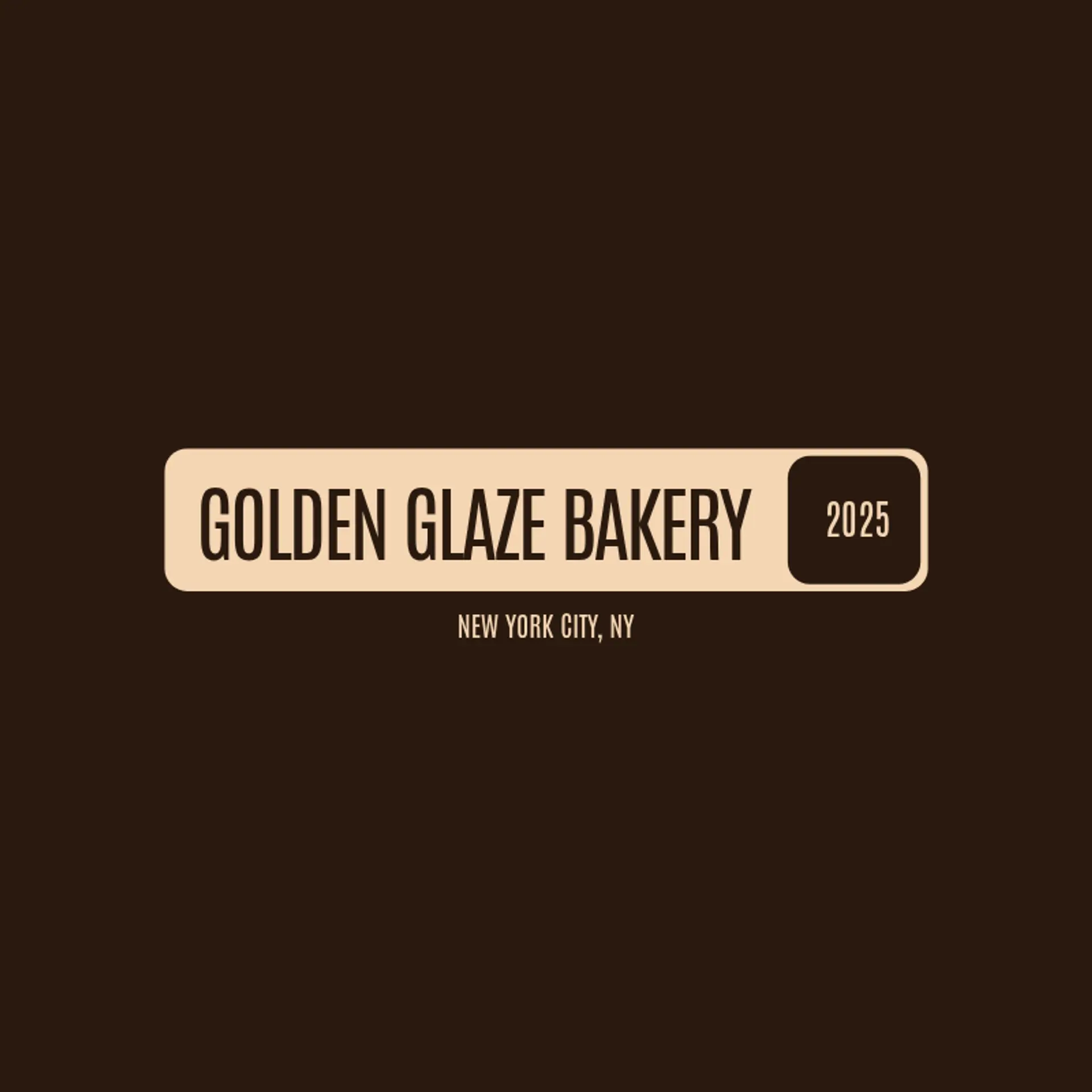 Golden Glaze Bakery logo for creative bakery