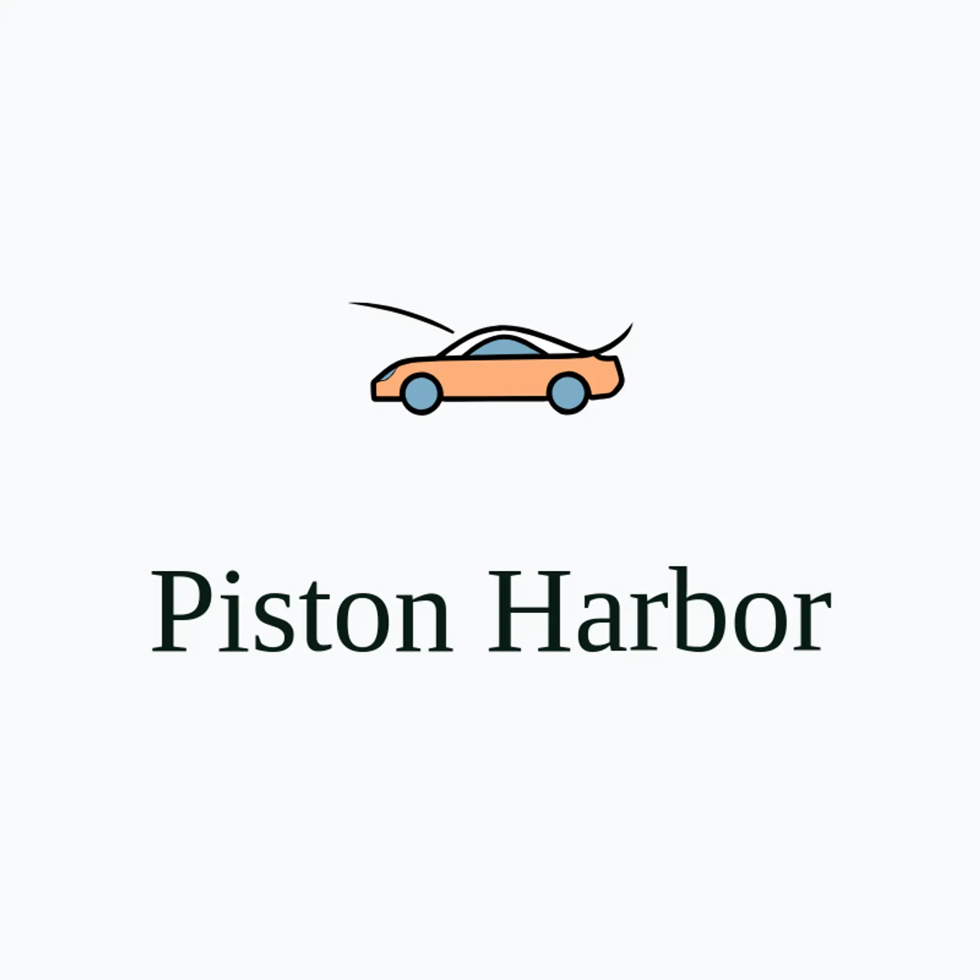 Piston Harbor logo for sports car