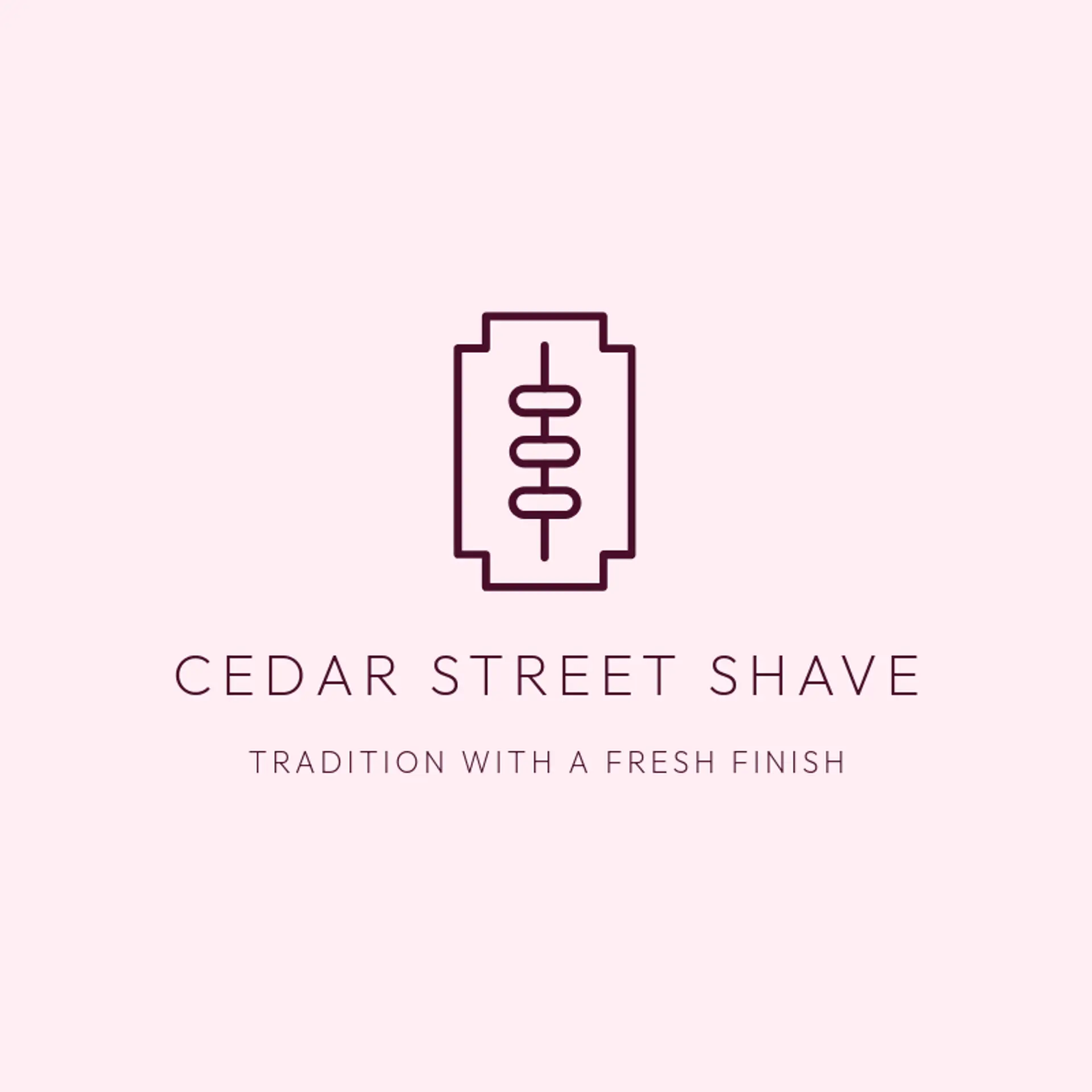 Cedar Street Shave logo for razor