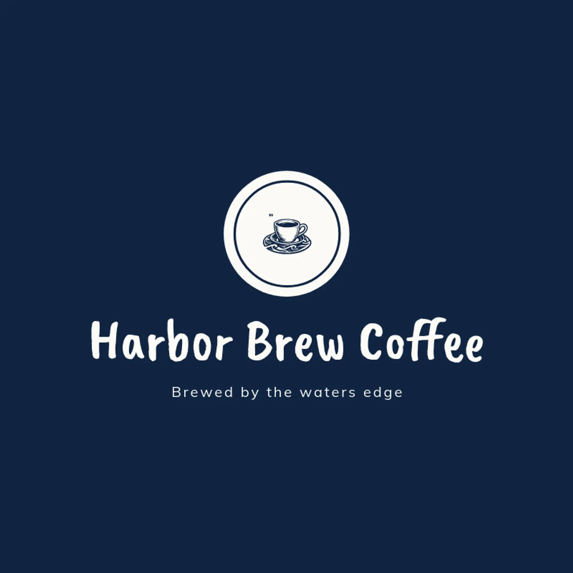 Harbor Brew Coffee logo for coffee