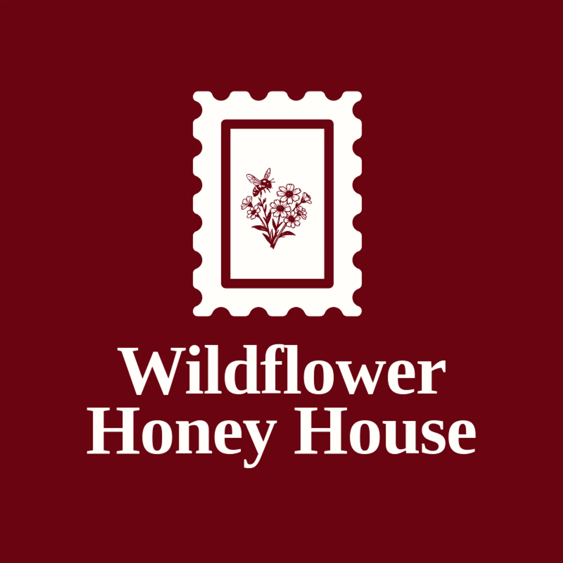 Wildflower Honey House logo for honey bee