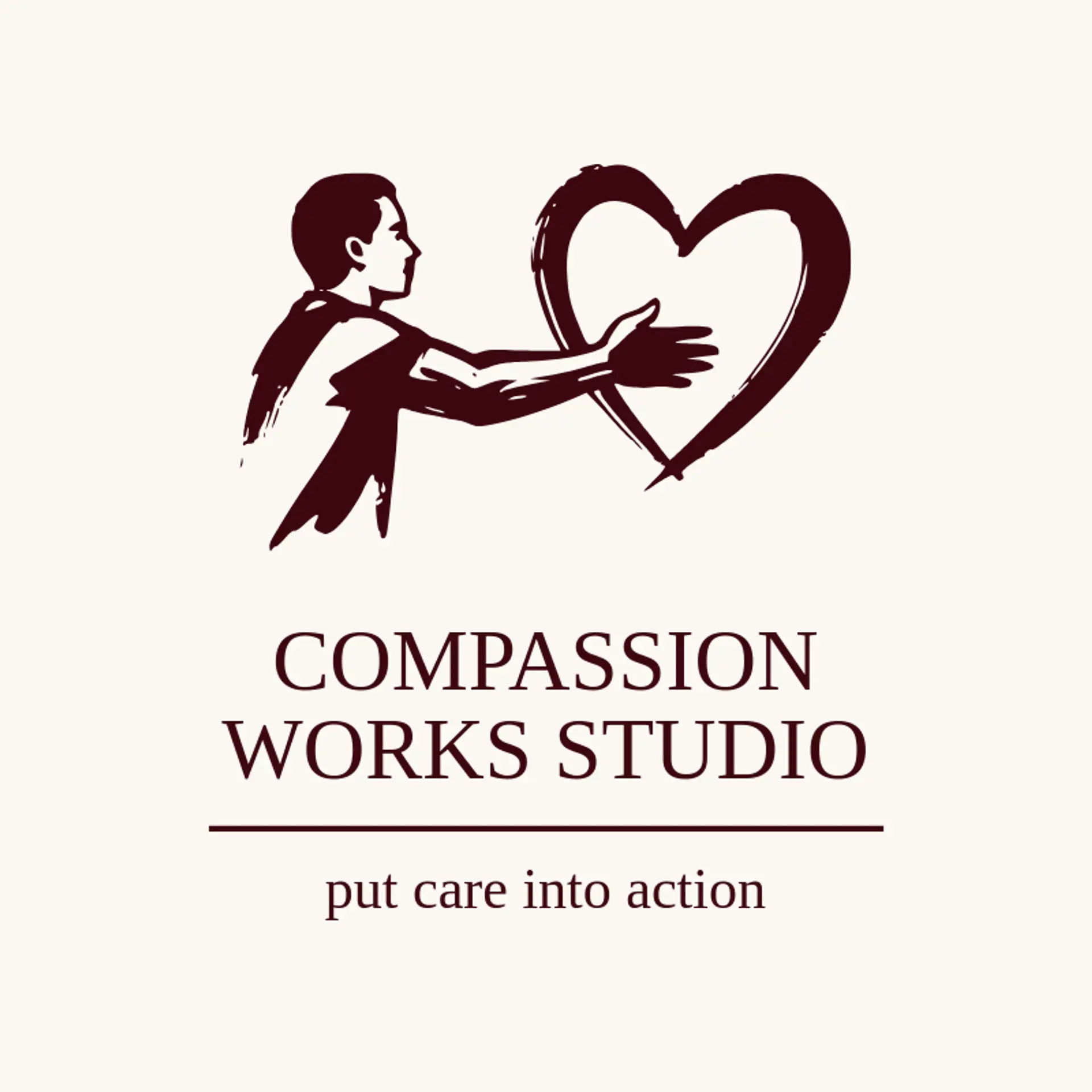 Compassion Works Studio logo for humanity