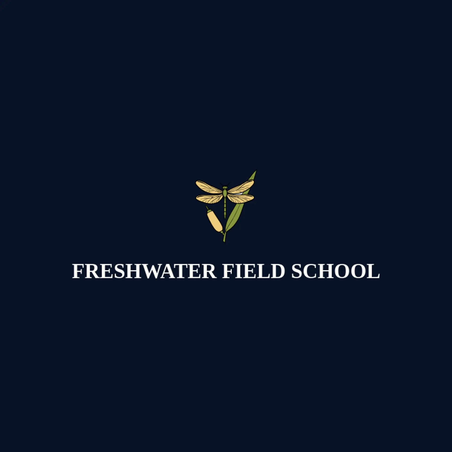 Freshwater Field School logo for dragonfly
