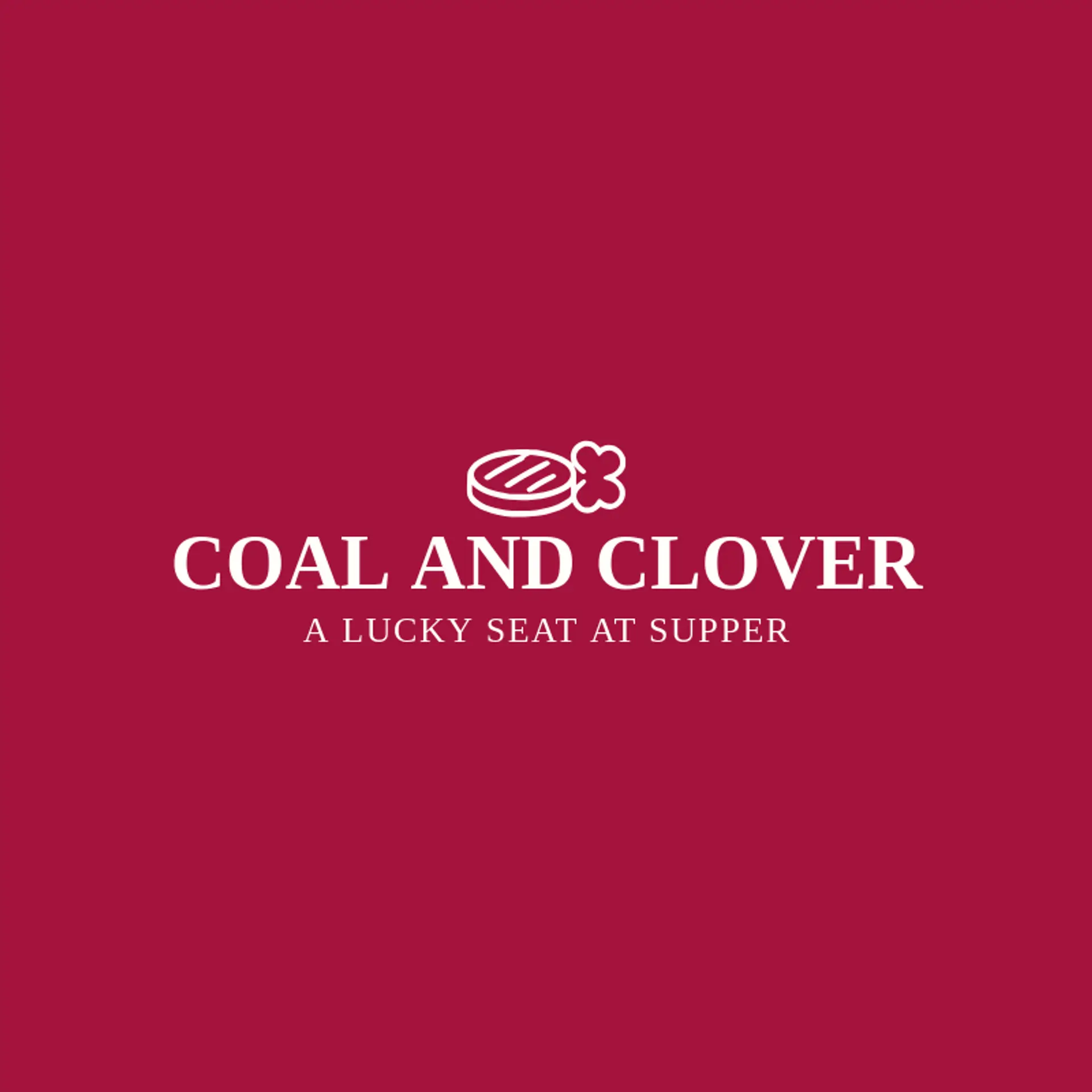 Coal and Clover logo for steakhouse