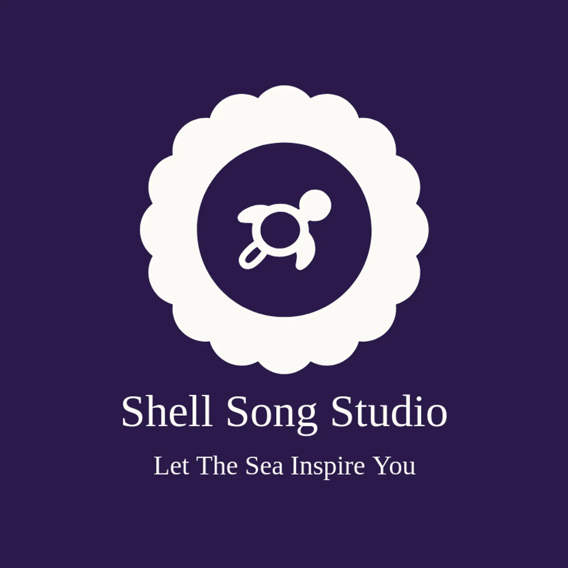 Shell Song Studio logo for sea turtle