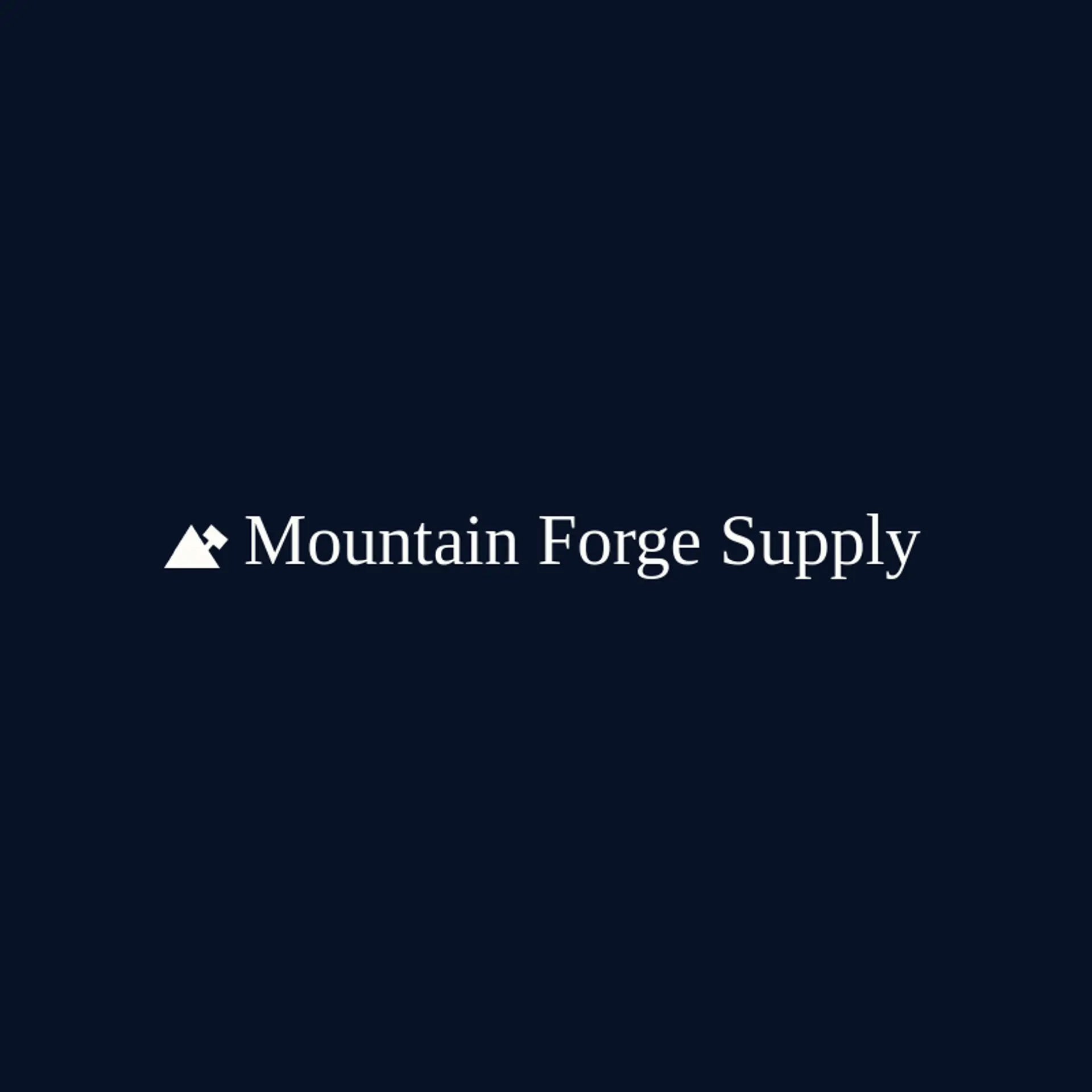 Mountain Forge Supply logo for hammer