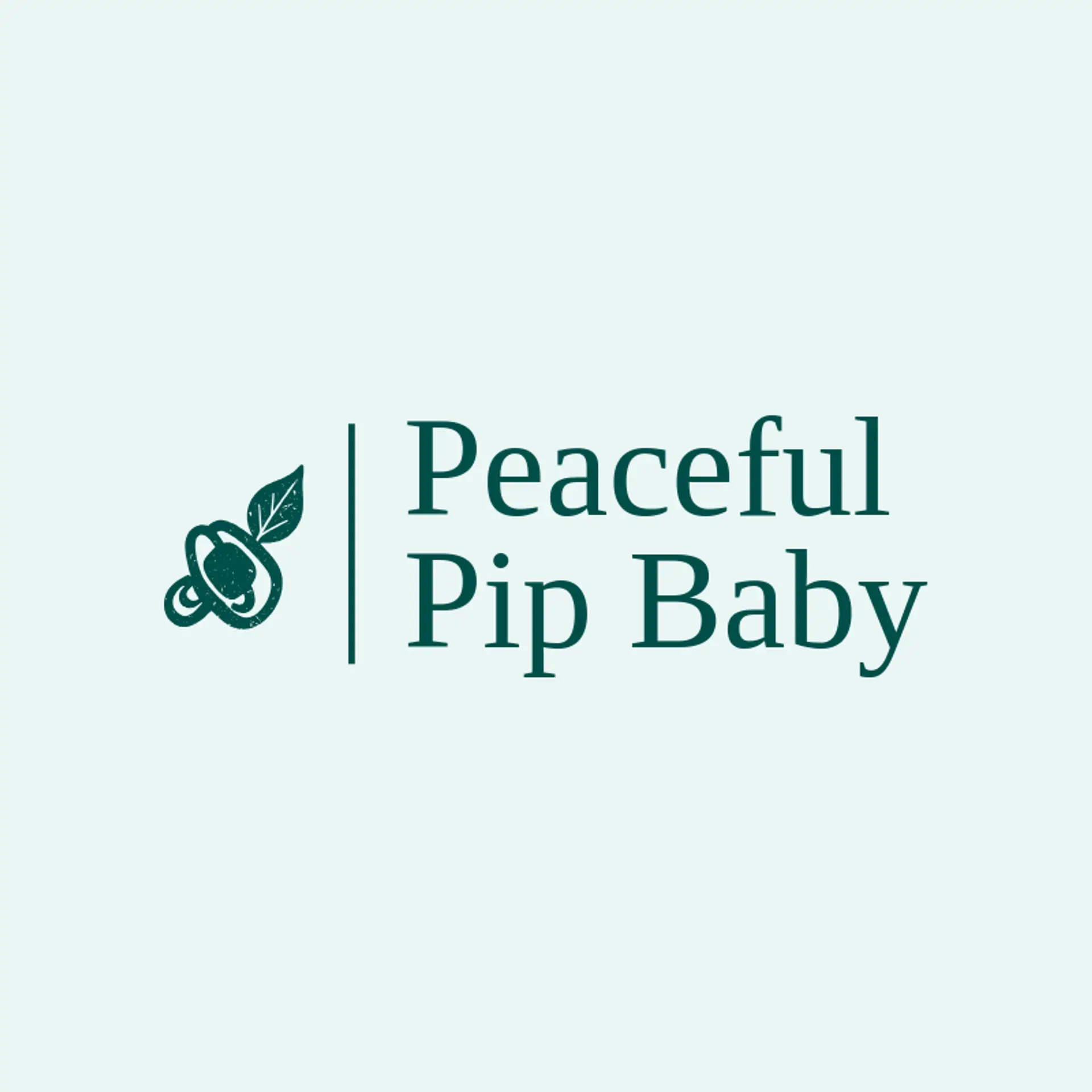 Peaceful Pip Baby logo for baby