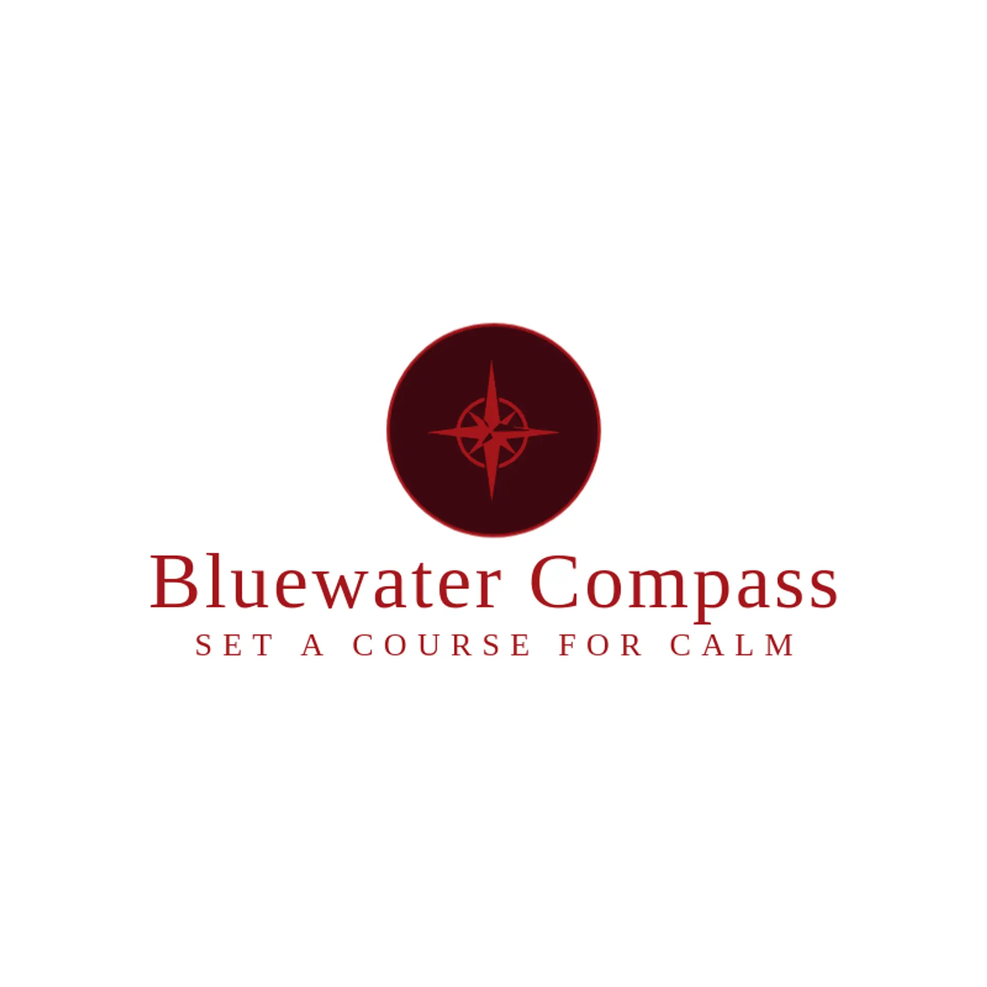Bluewater Compass logo for nautical