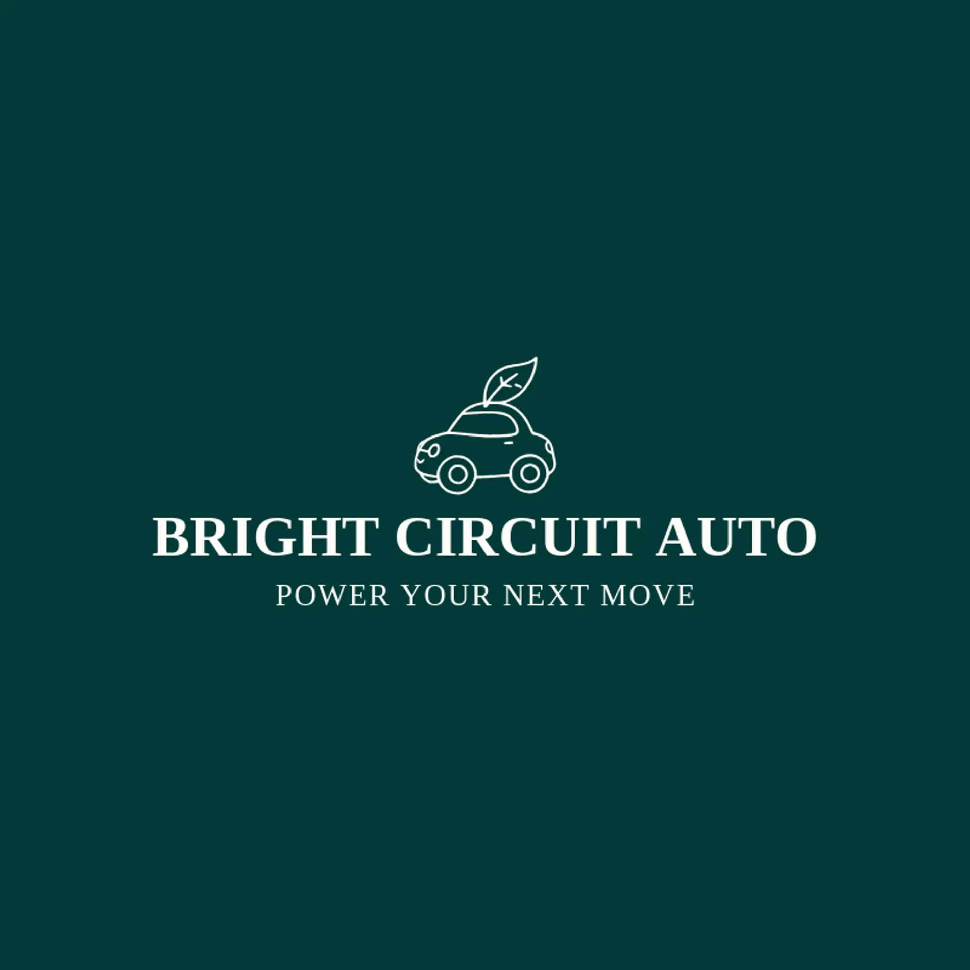 Bright Circuit Auto logo for electric car