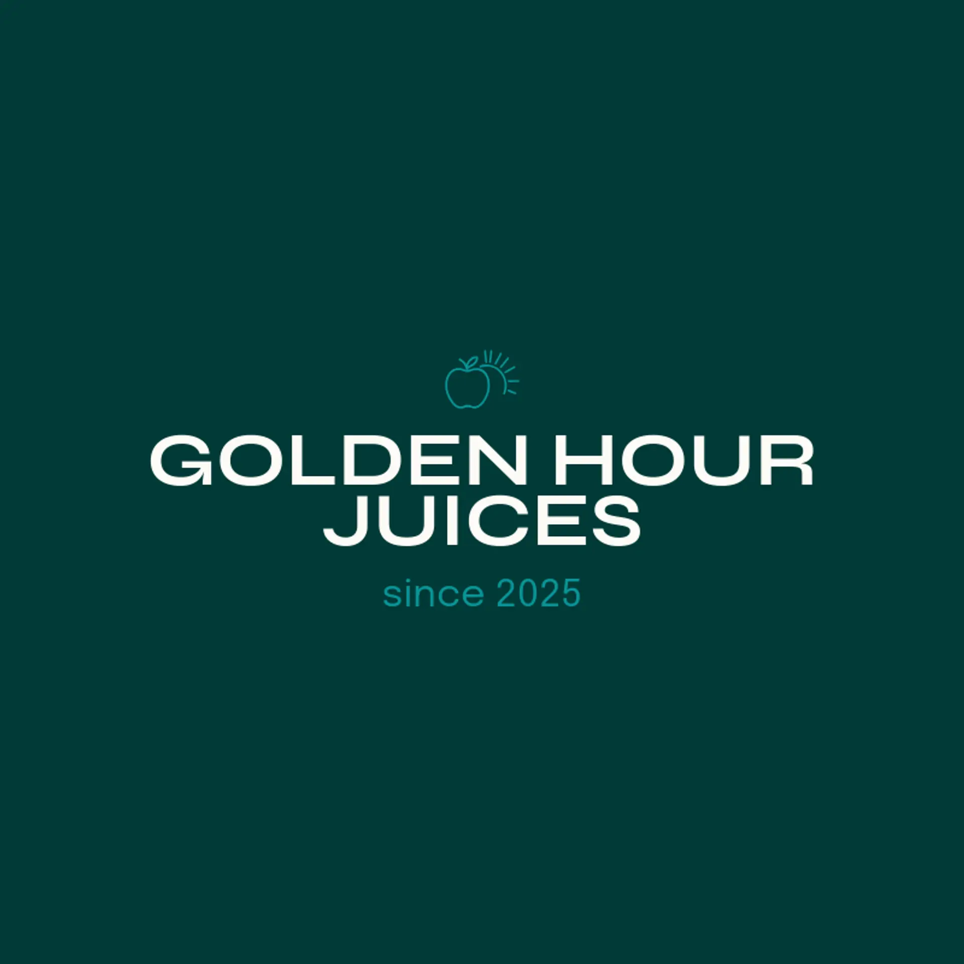 Golden Hour Juices logo for apple