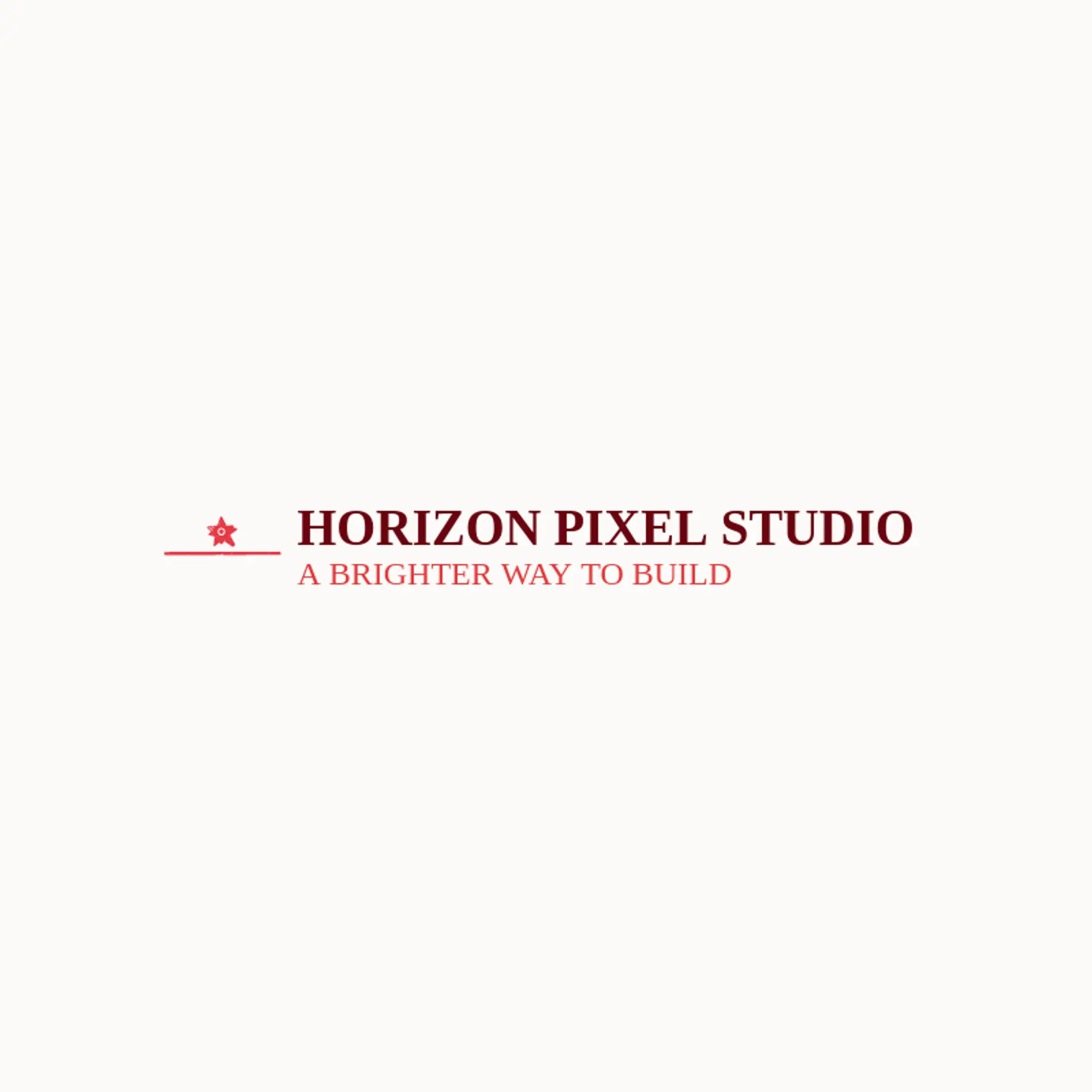 Horizon Pixel Studio logo for digital agency
