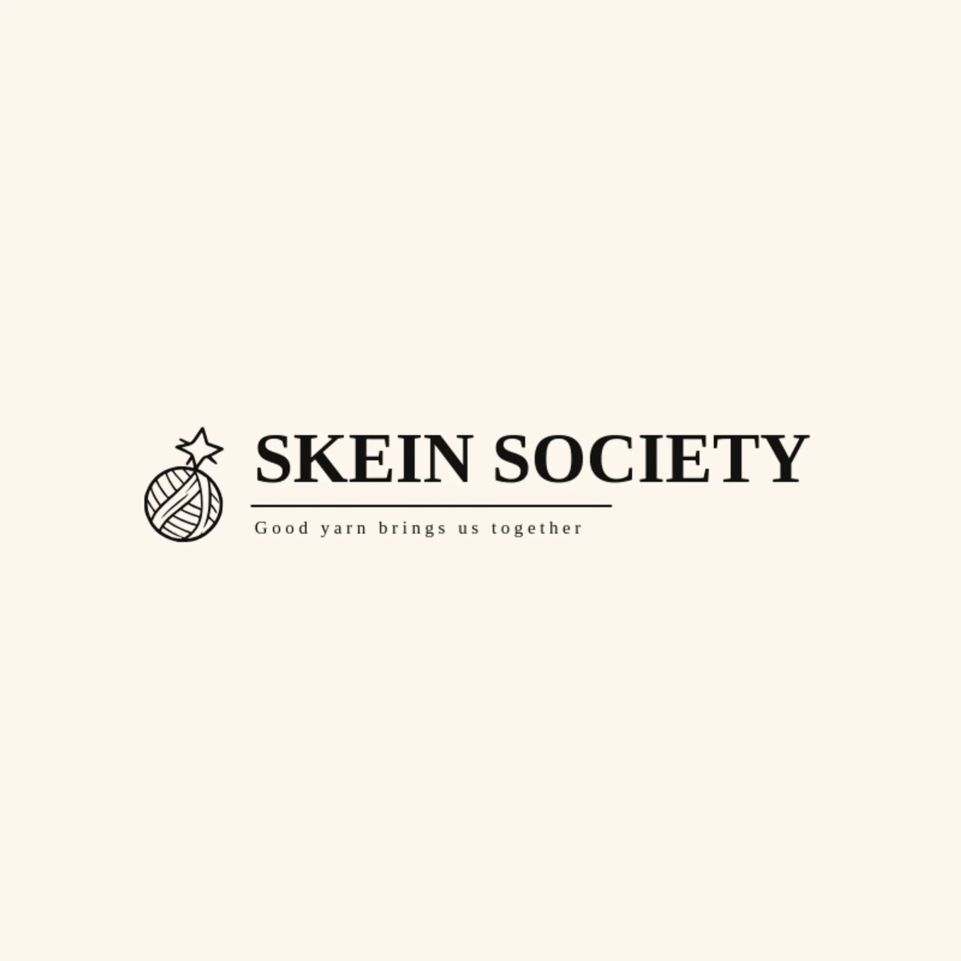 Skein Society logo for yarn
