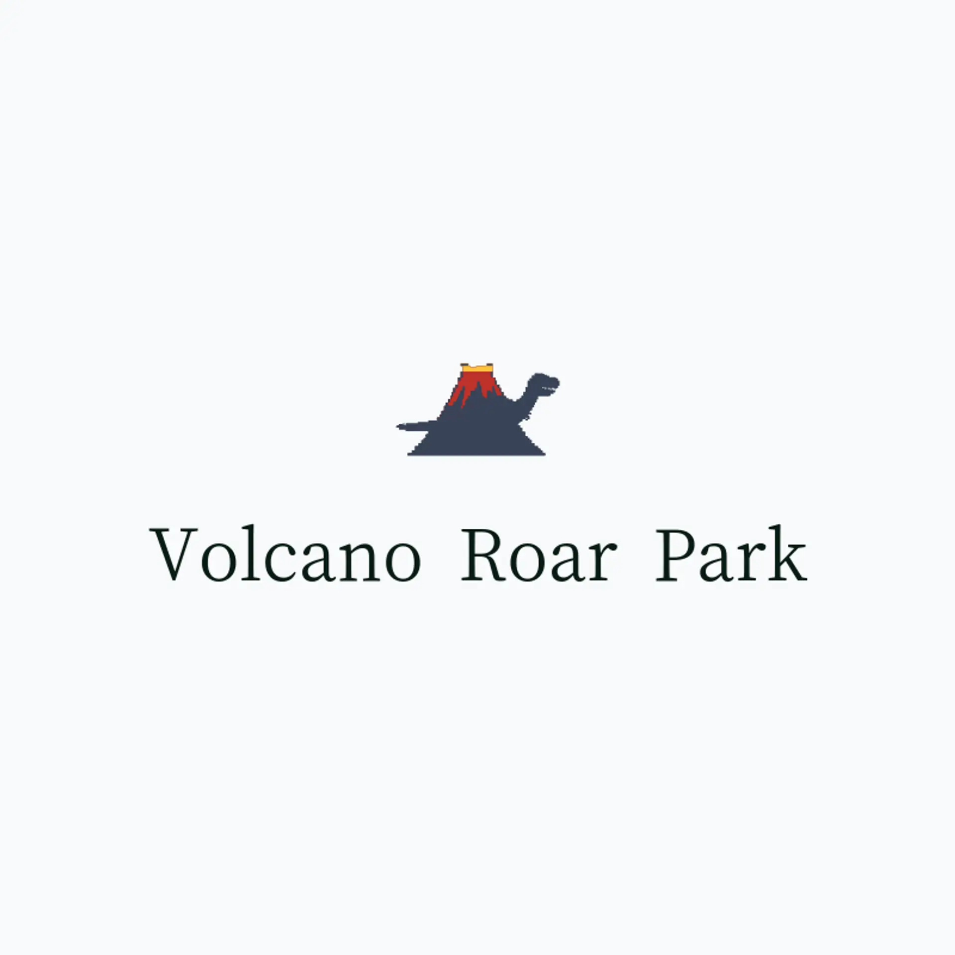 Volcano Roar Park logo for dinosaur