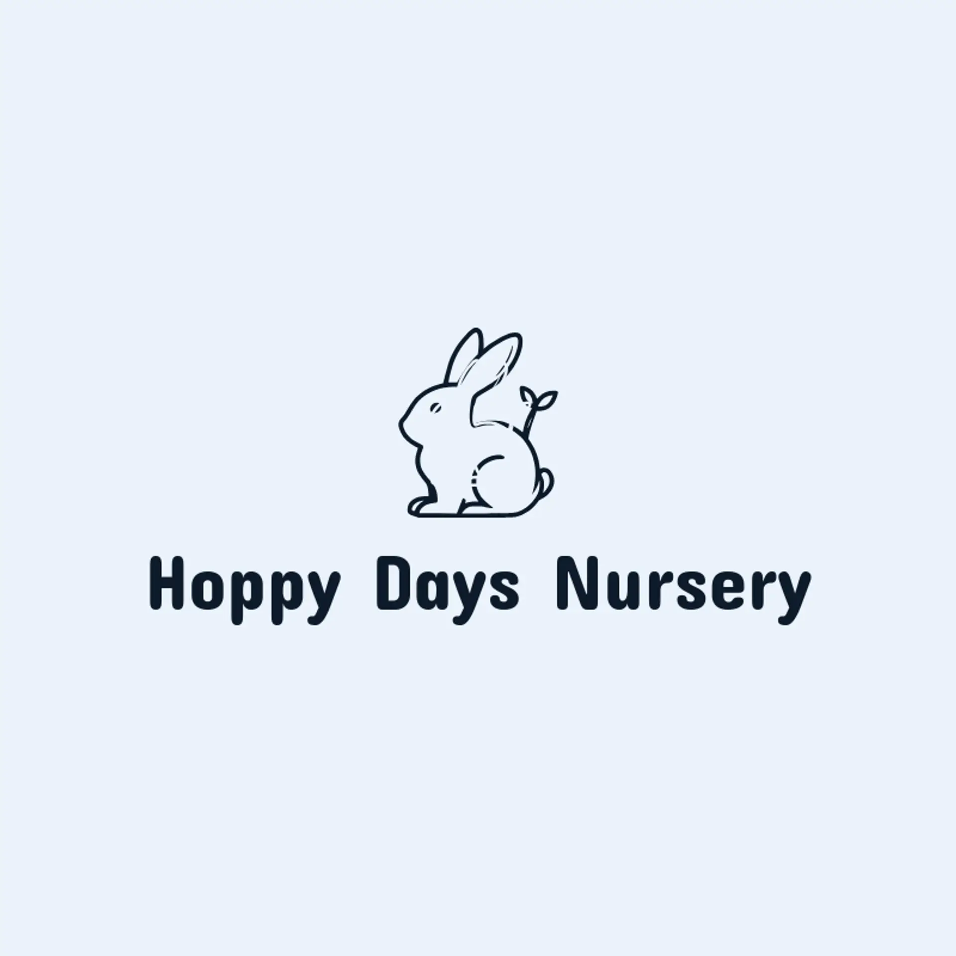 Hoppy Days Nursery logo for easter
