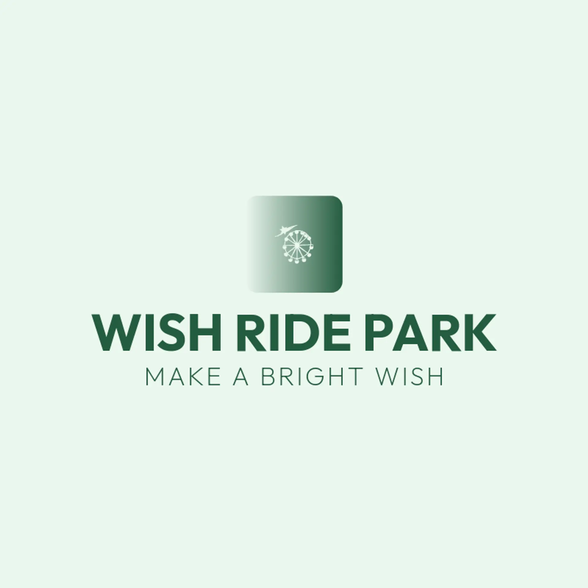 Wish Ride Park logo for amusement park