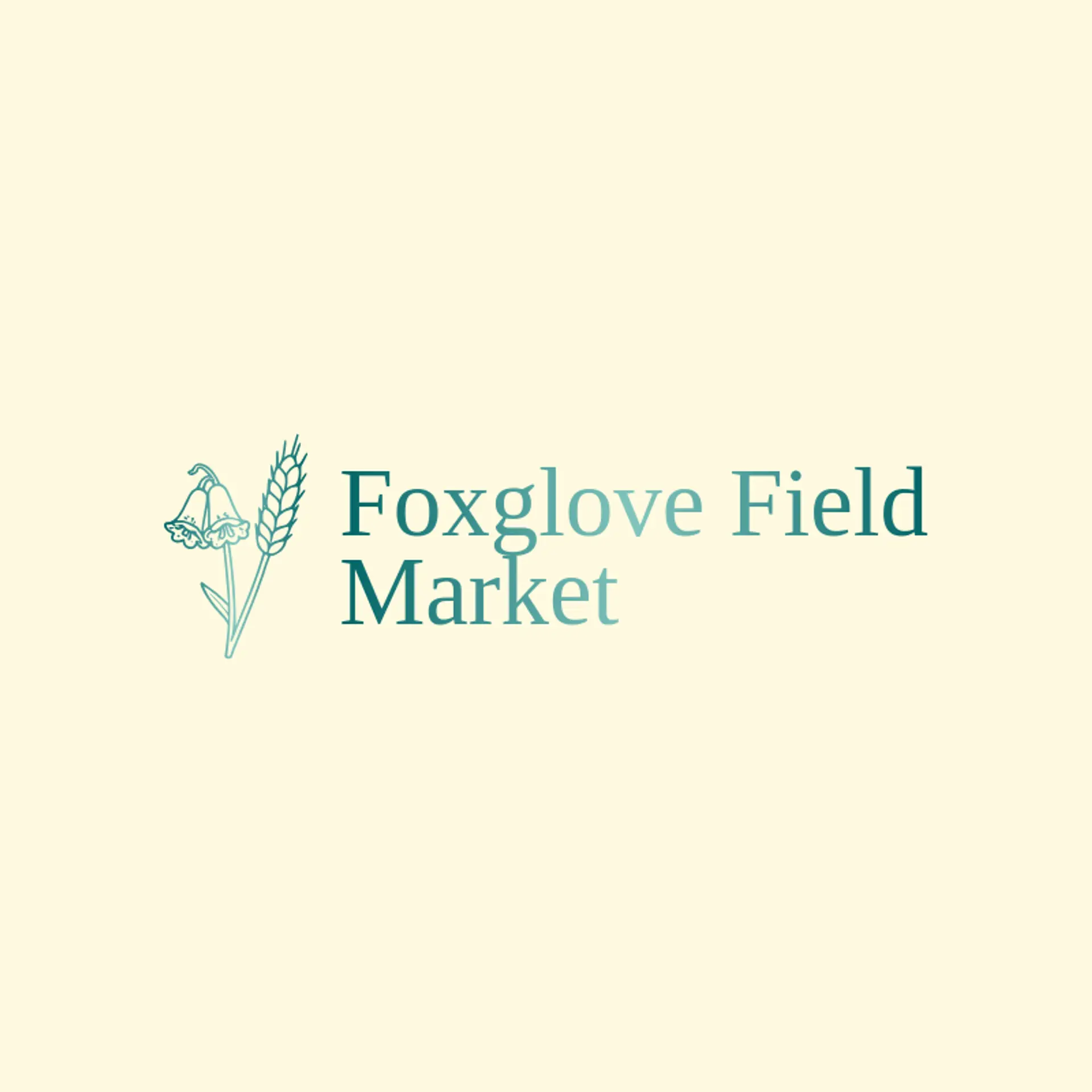 Foxglove Field Market logo for harvest