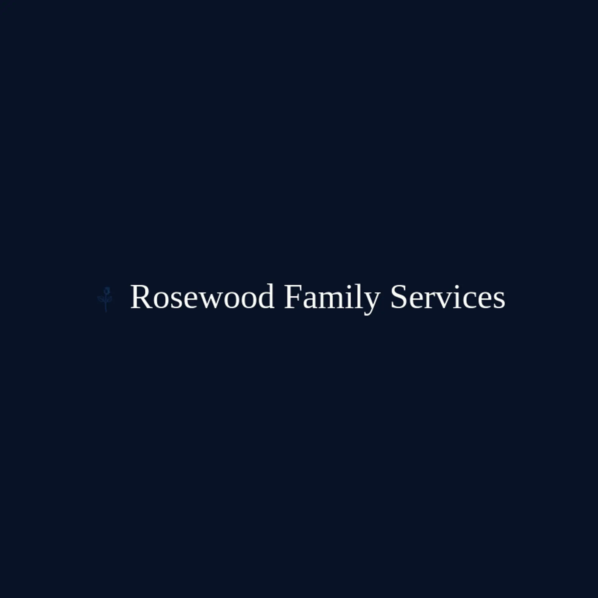 Rosewood Family Services logo for funeral home