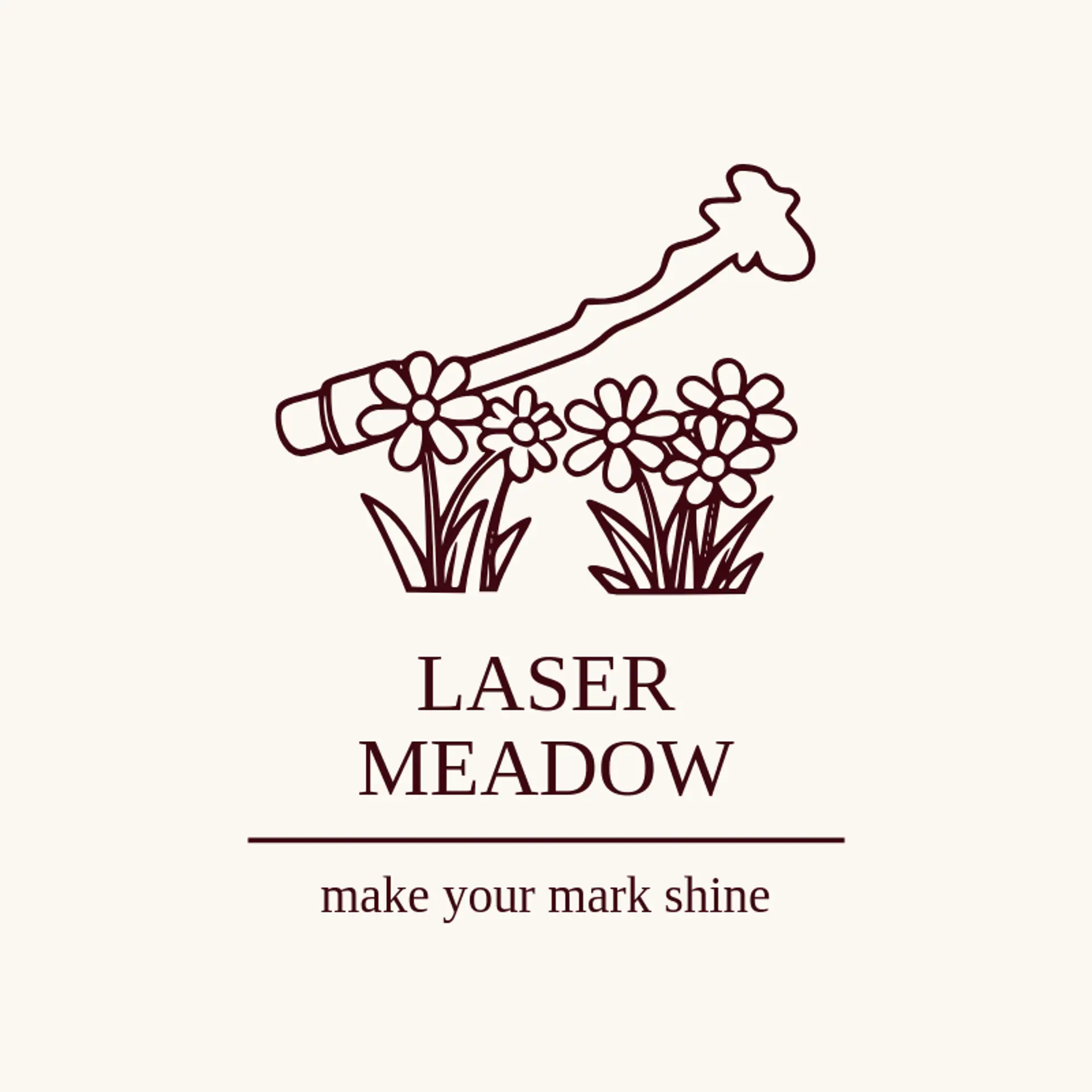 Laser Meadow logo for laser