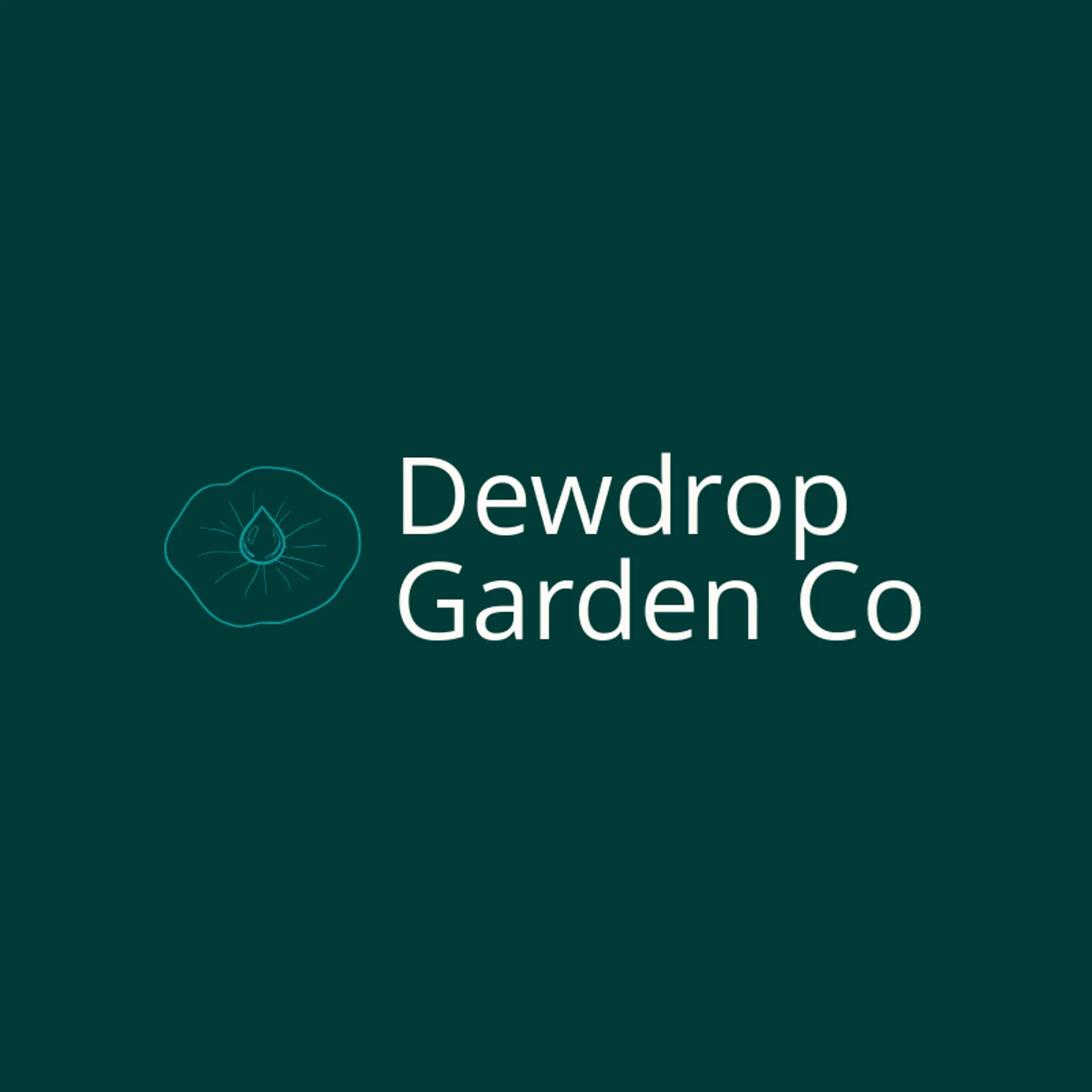 Dewdrop Garden Co logo for fresh
