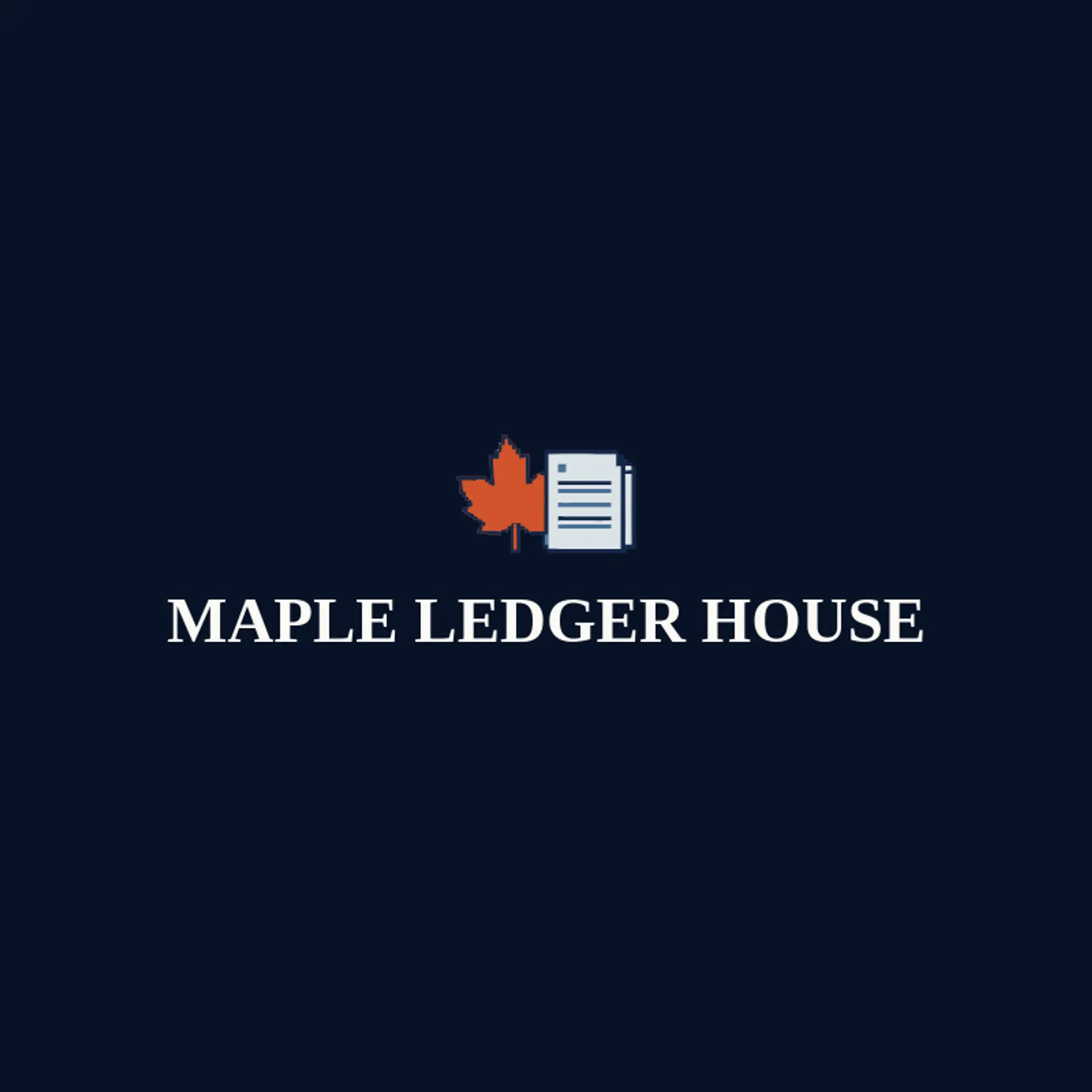 Maple Ledger House logo for bookkeeping