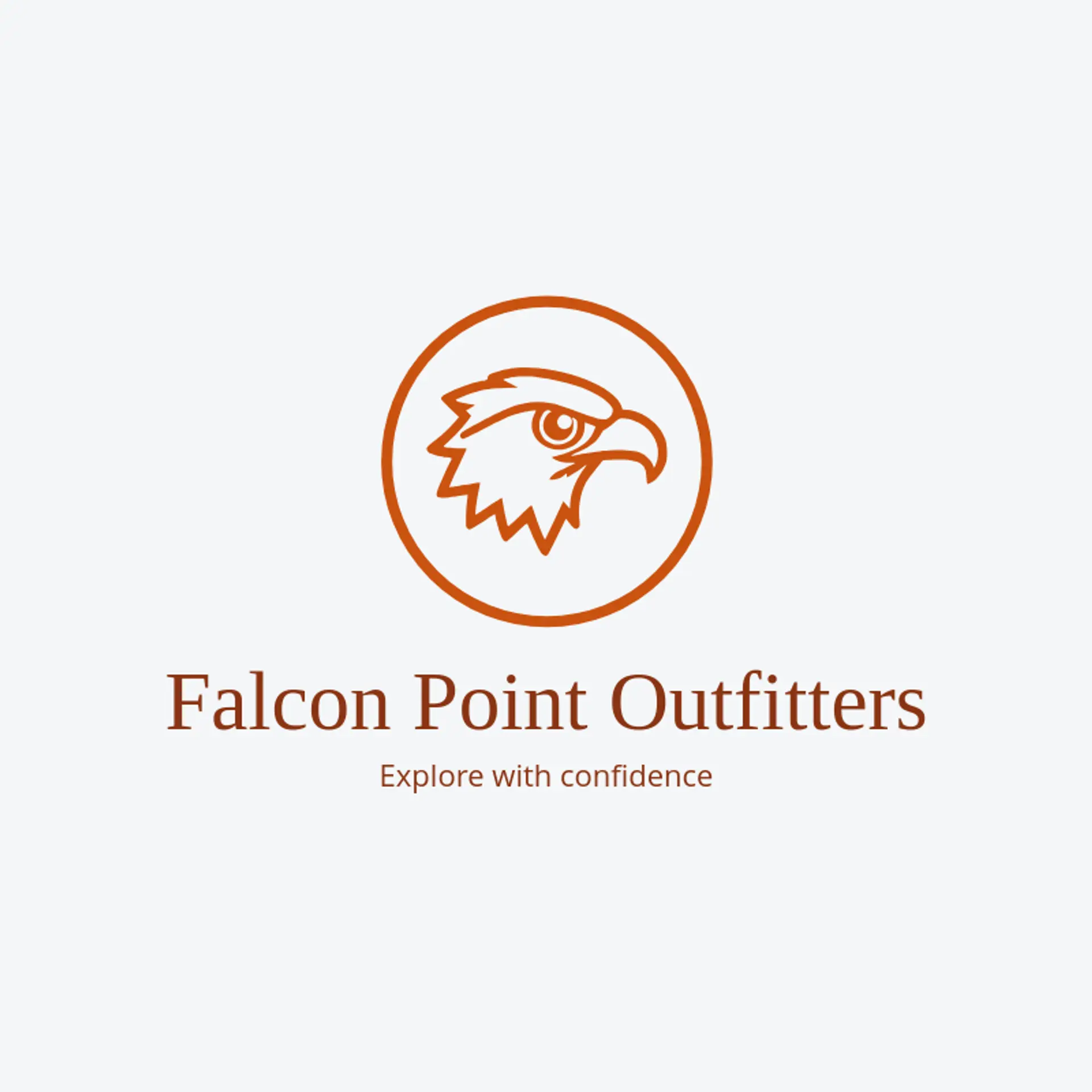 Falcon Point Outfitters logo for falcon