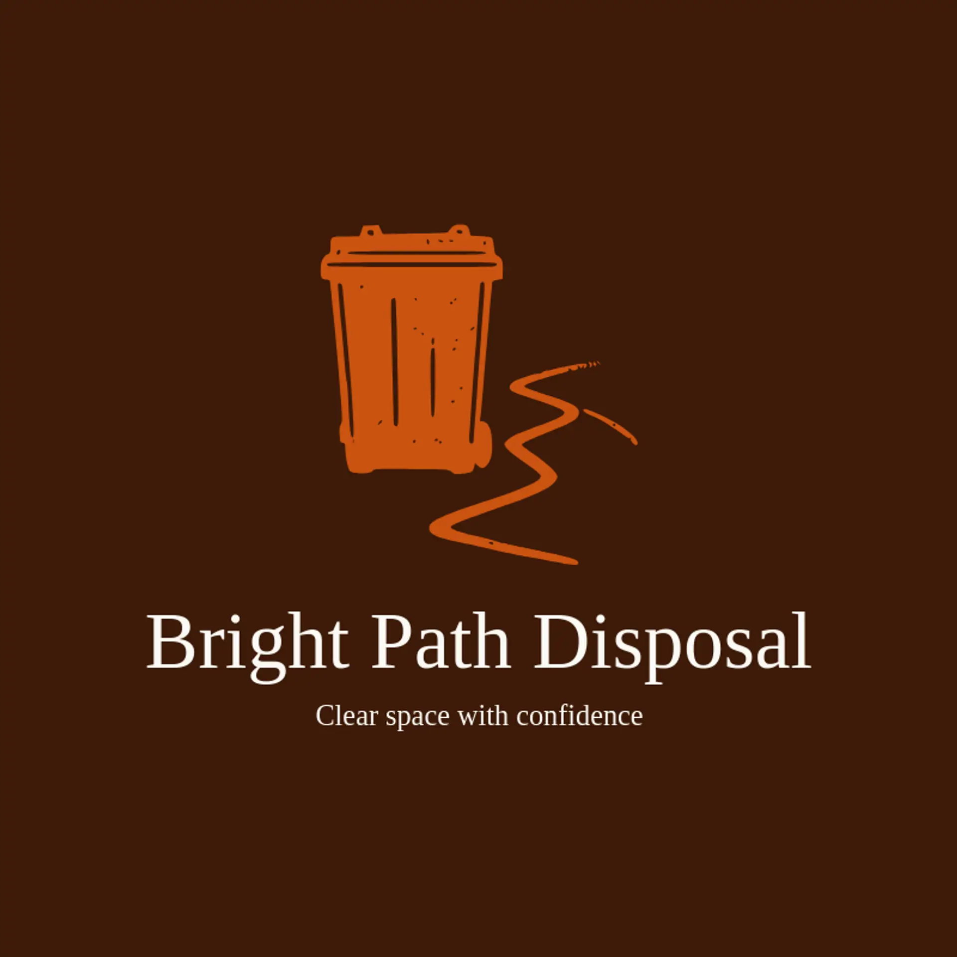 Bright Path Disposal logo for dumpster
