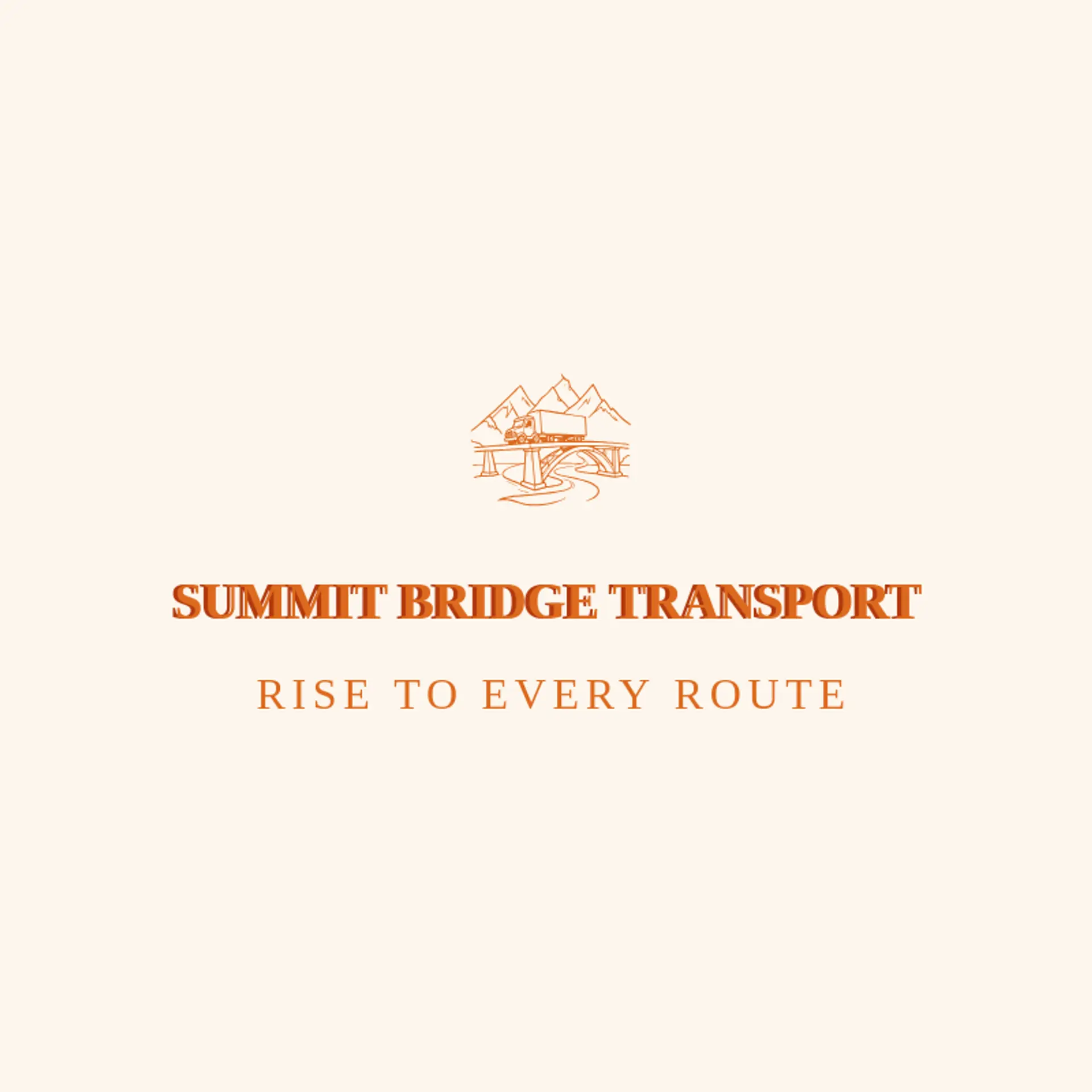 Summit Bridge Transport logo for trucking company