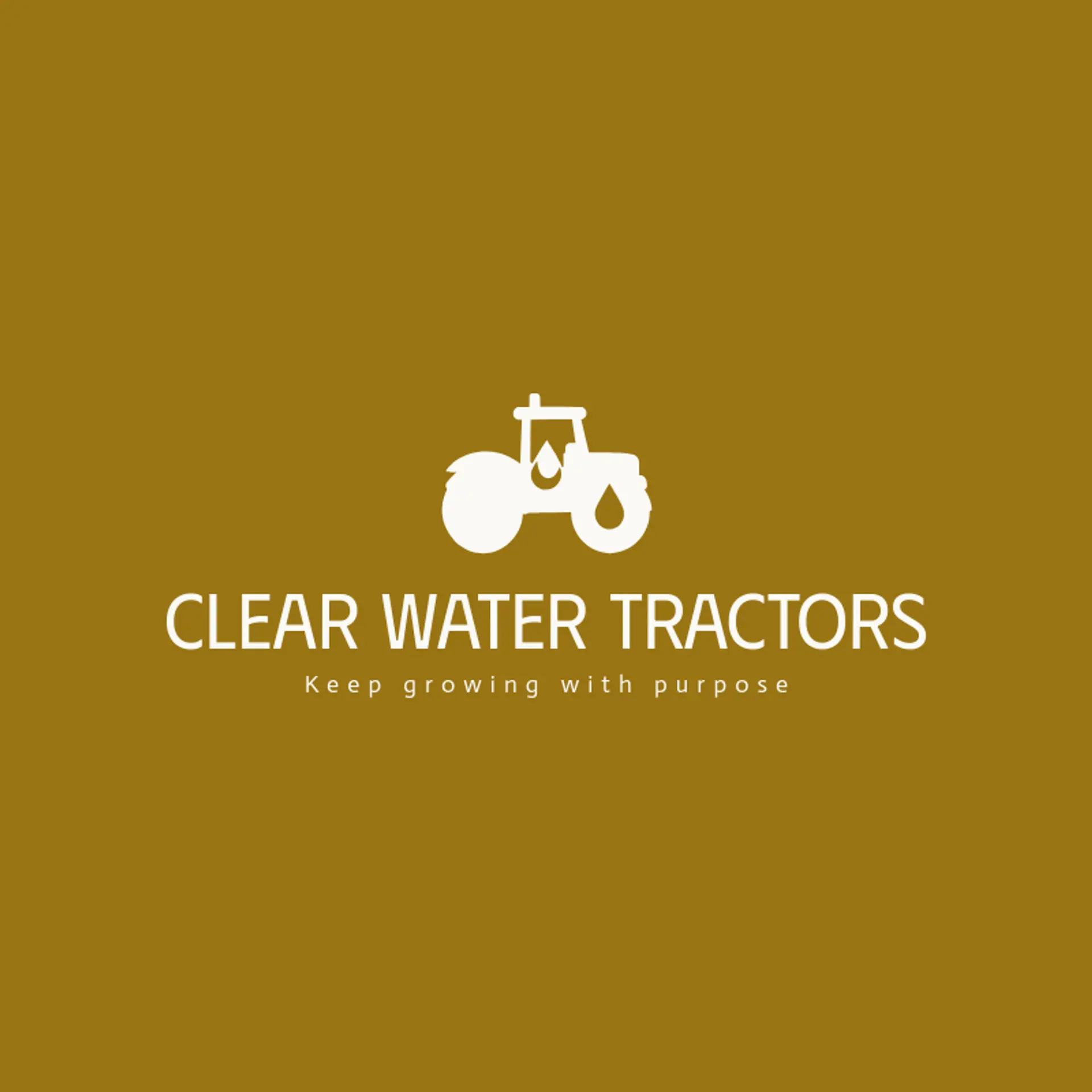 Clear Water Tractors logo for tractor