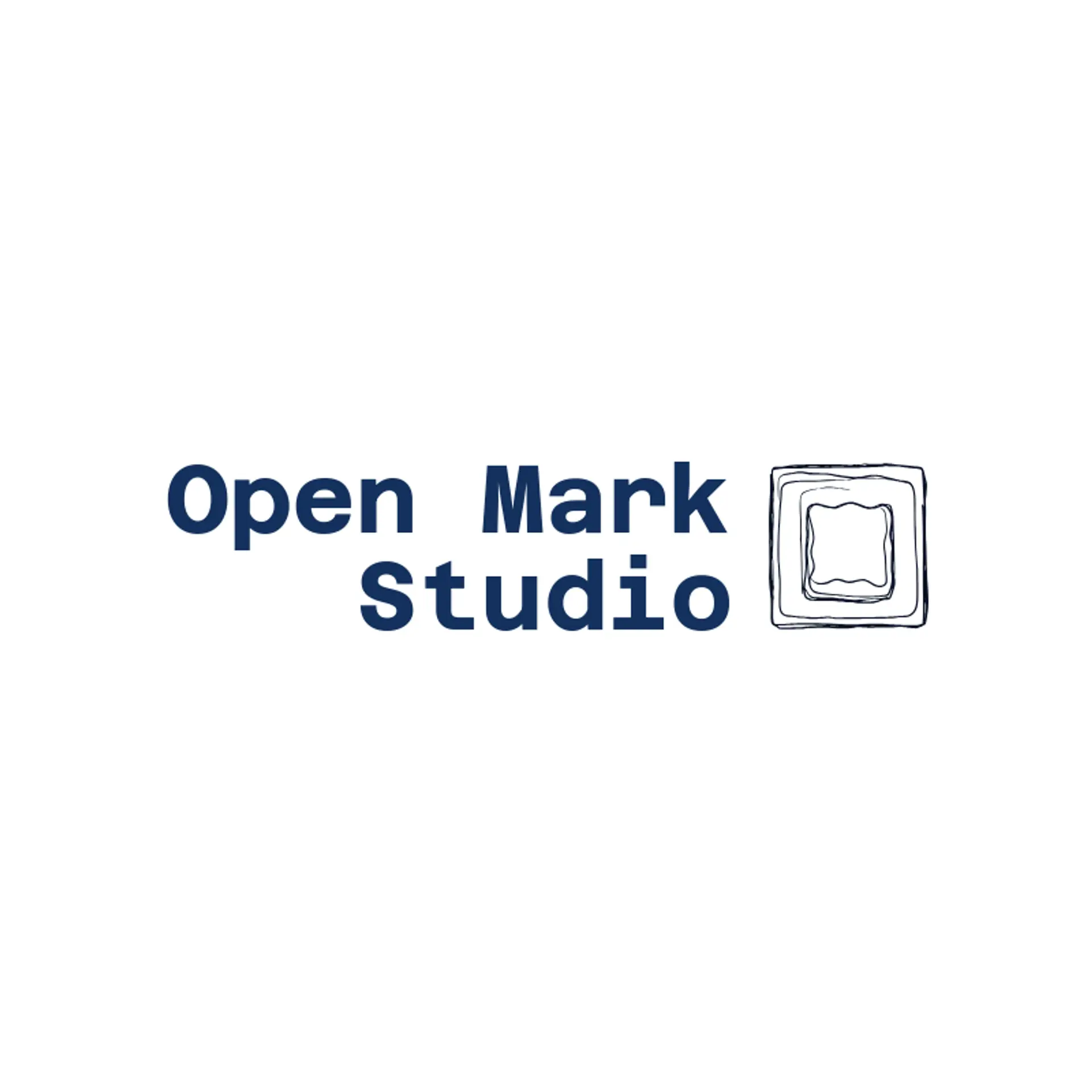Open Mark Studio logo for stamp