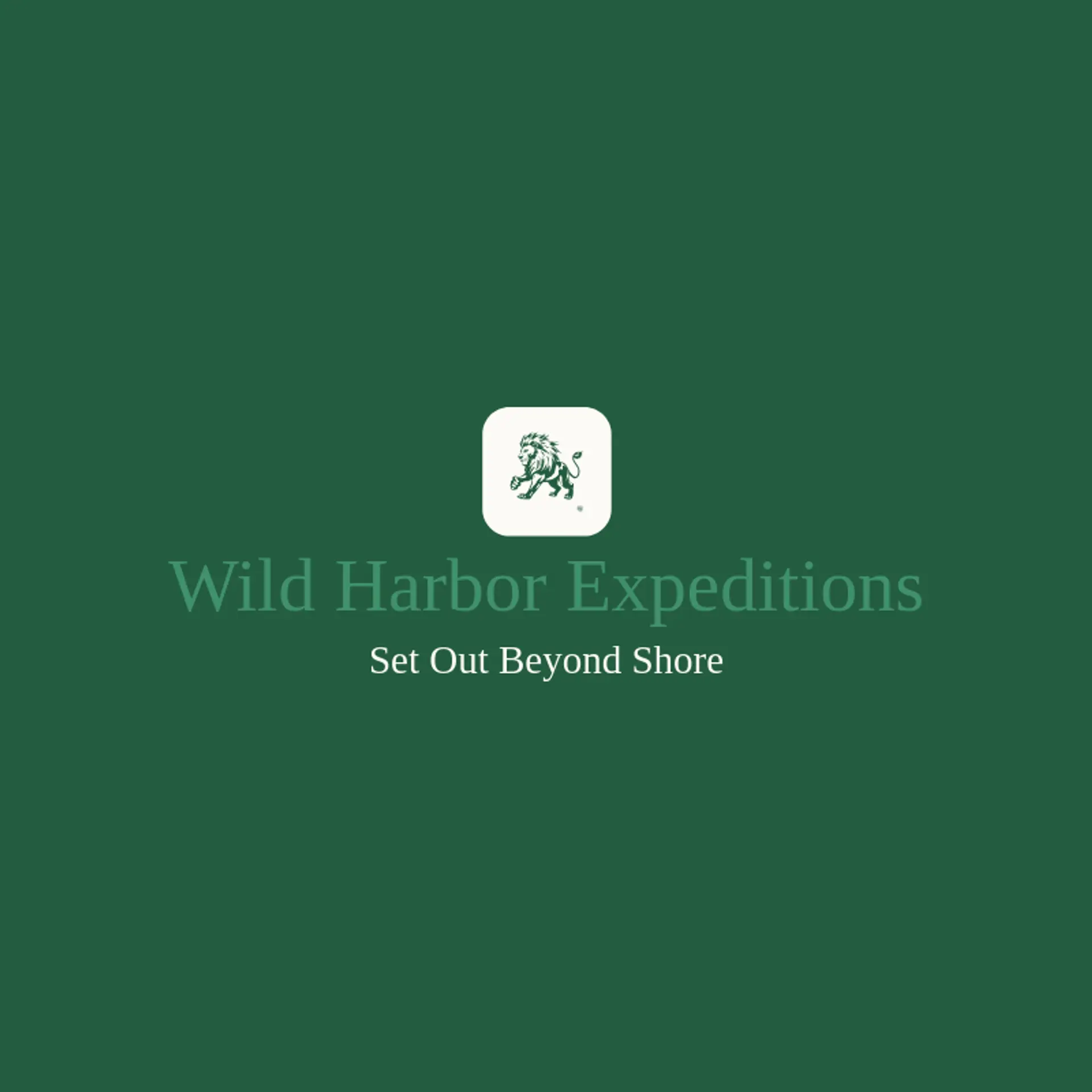 Wild Harbor Expeditions logo for wild
